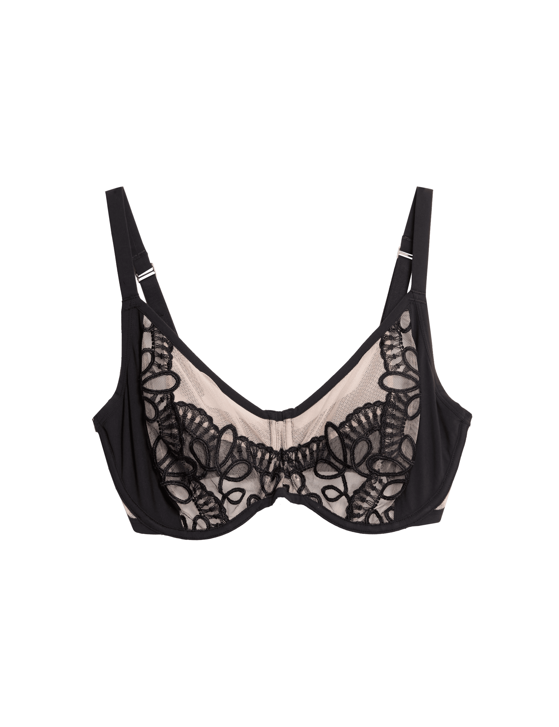 Autograph Women's Bordeaux Embroidery Wired Minimiser Bra C-G - 40D - Black Mix, Black Mix