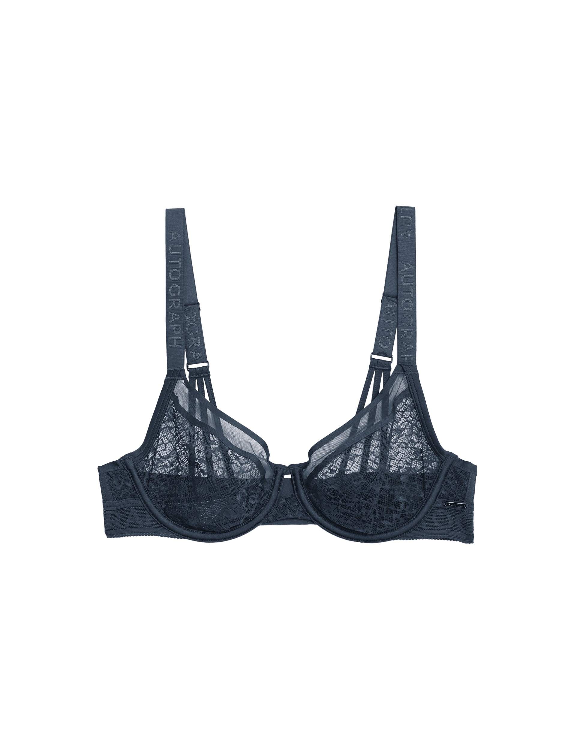 Autograph Women's Tivoli Patterned Lace Wired Full Cup Bra (A-E) - 40DD - Dark Navy, Claret,Dark Nav