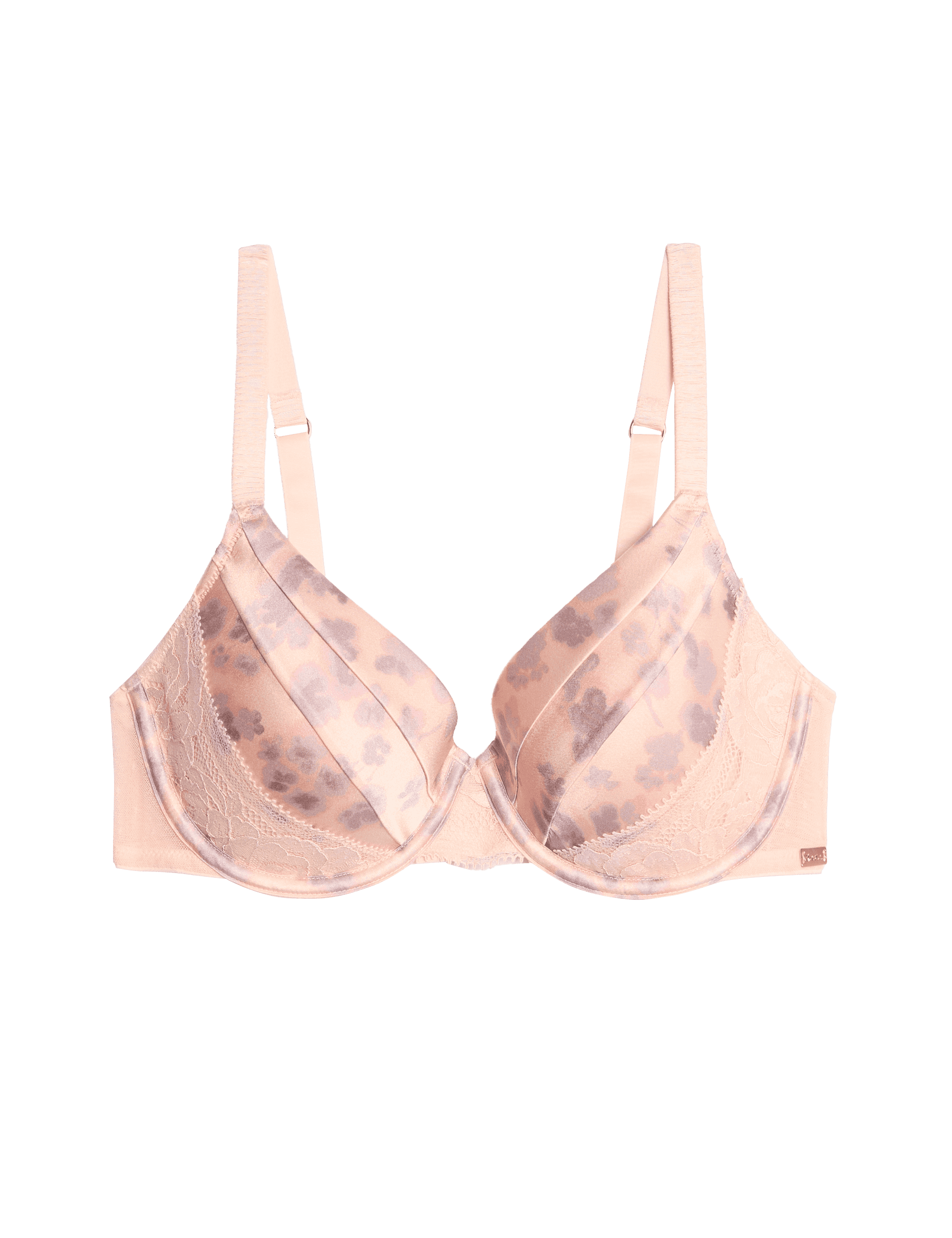 Rosie Women's Cherry Blossom Silk Wired Full Cup Bra (A-E) - 36C - Melba Blush, Melba Blush