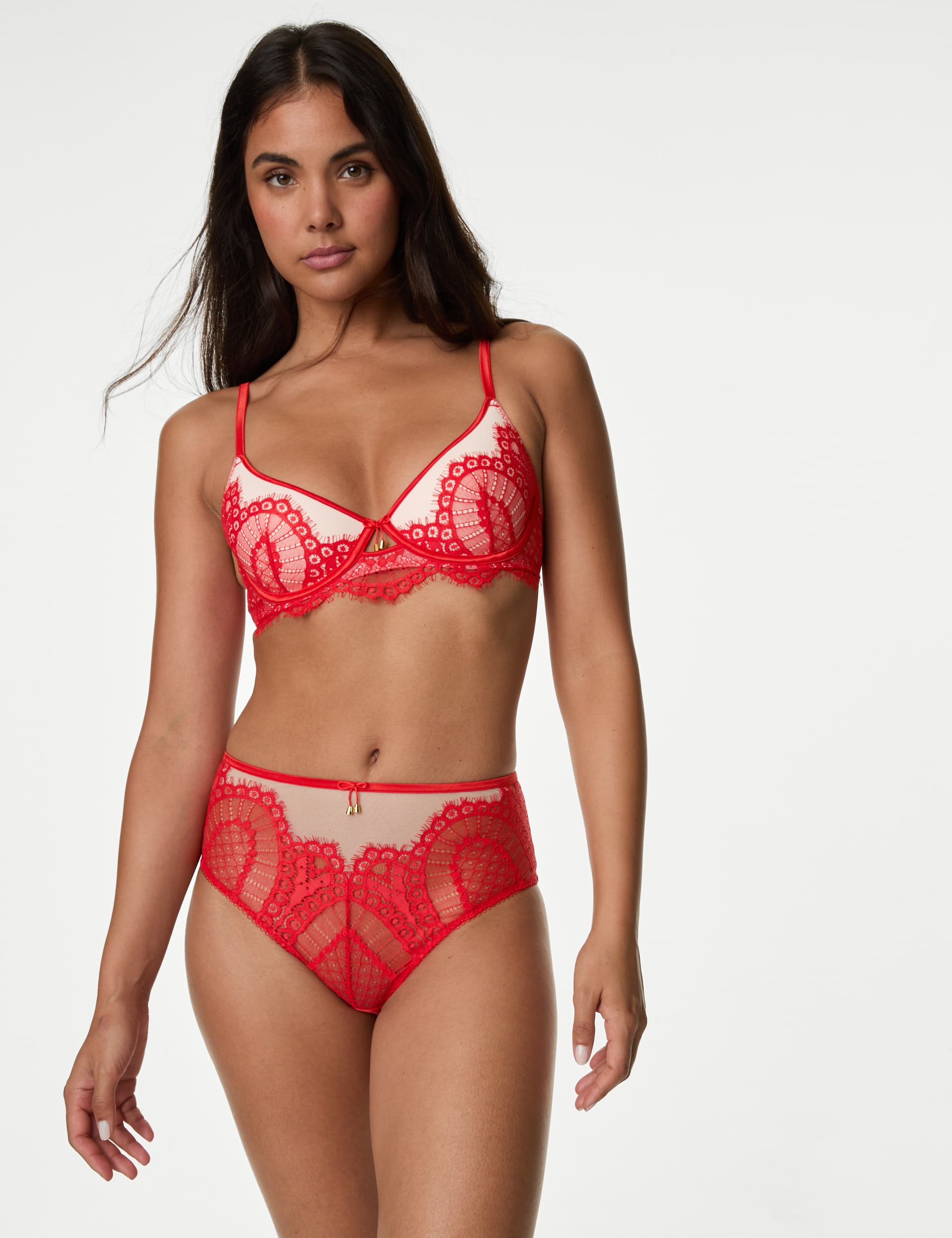 Boutique X Damaris Women's Christelle High Waisted Brazilian Knickers