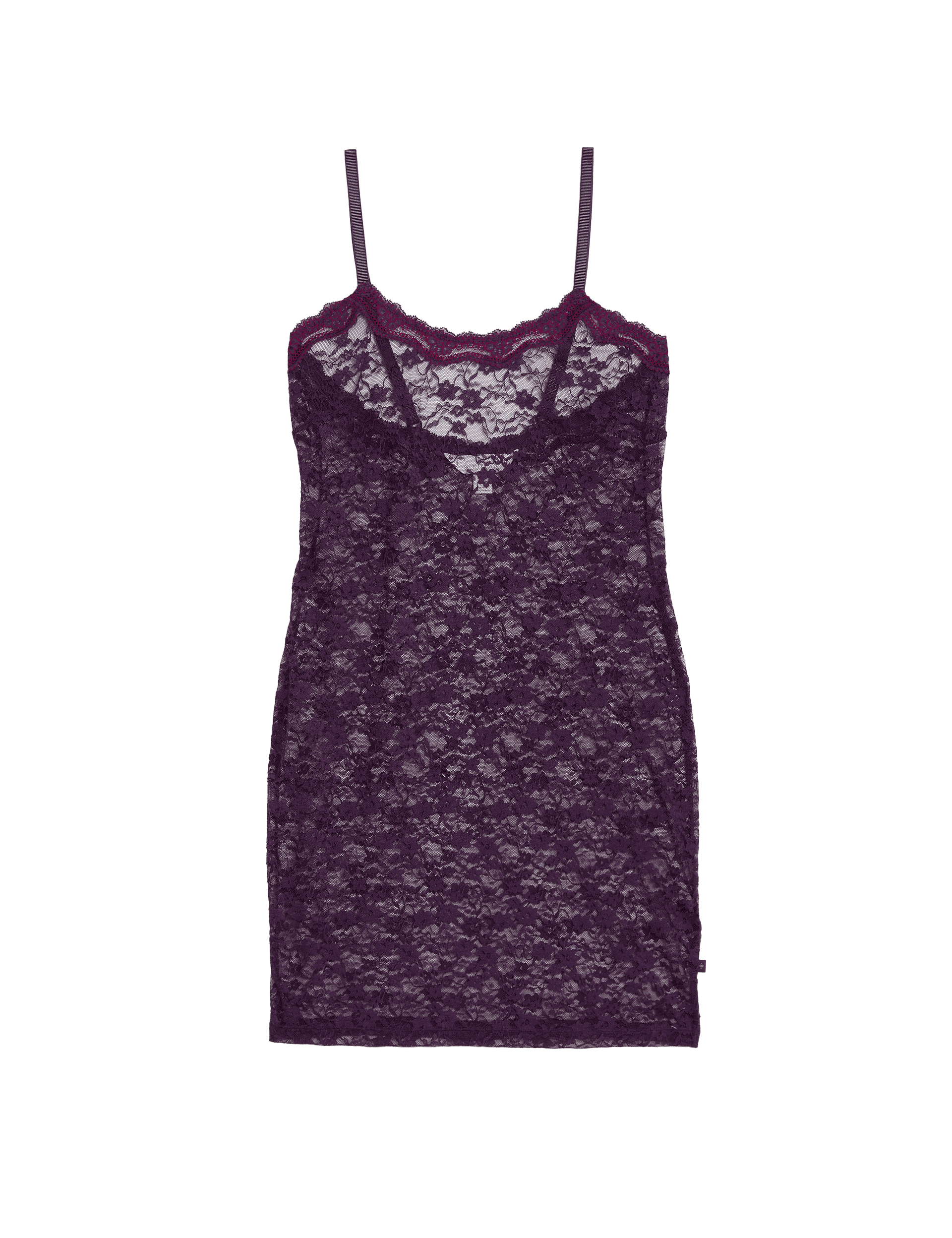 B By Boutique Women's Ella Lace Full Slip - M - Blackberry, Blackberry