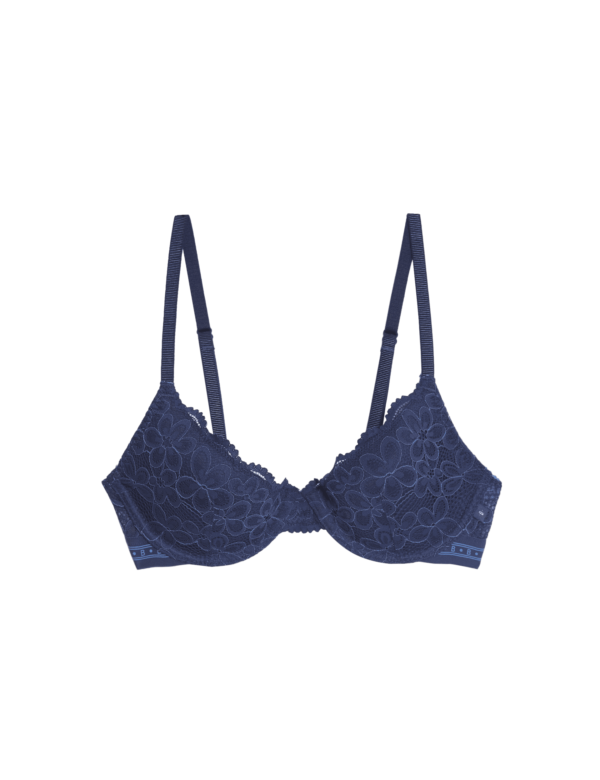 B By Boutique Women's Cleo Lace Wired Demi Cup Bra (A-E) - 36C - Midnight Mix, Midnight Mix