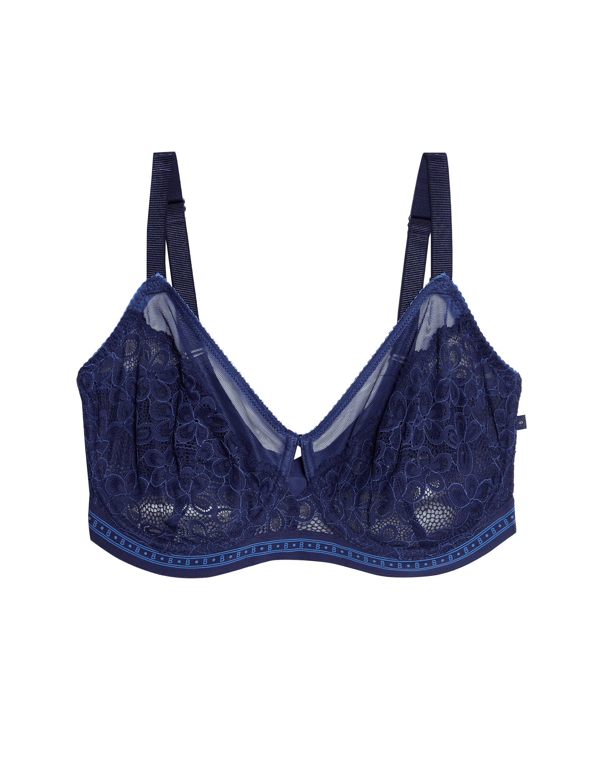 B By Boutique Women's Cleo Lace Wired Minimiser Bra (C-G) - 38G - Midnight Mix, Midnight Mix