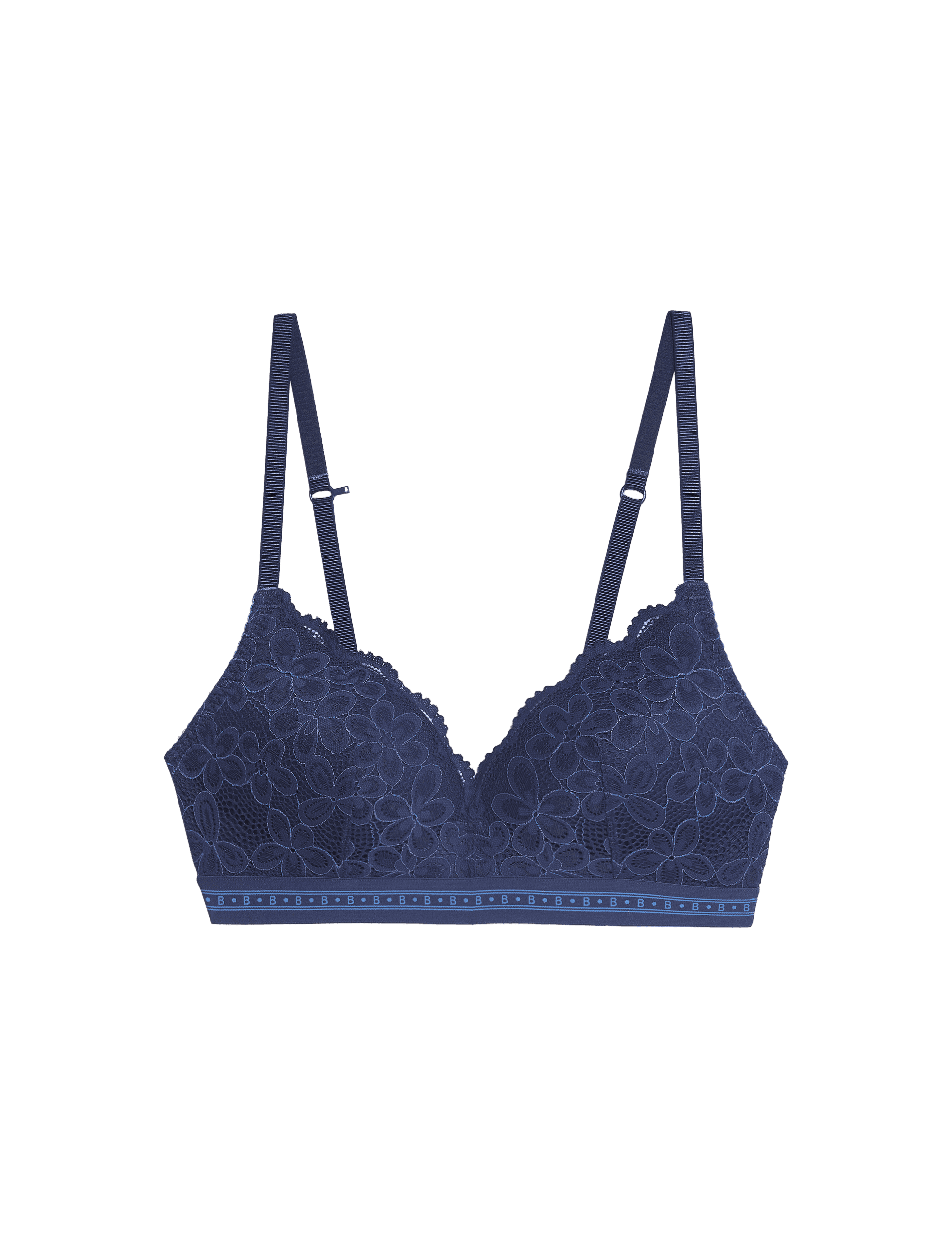 B By Boutique Women's Cleo Lace Non Wired Plunge Bra A-E - 36C - Midnight Mix, Midnight Mix