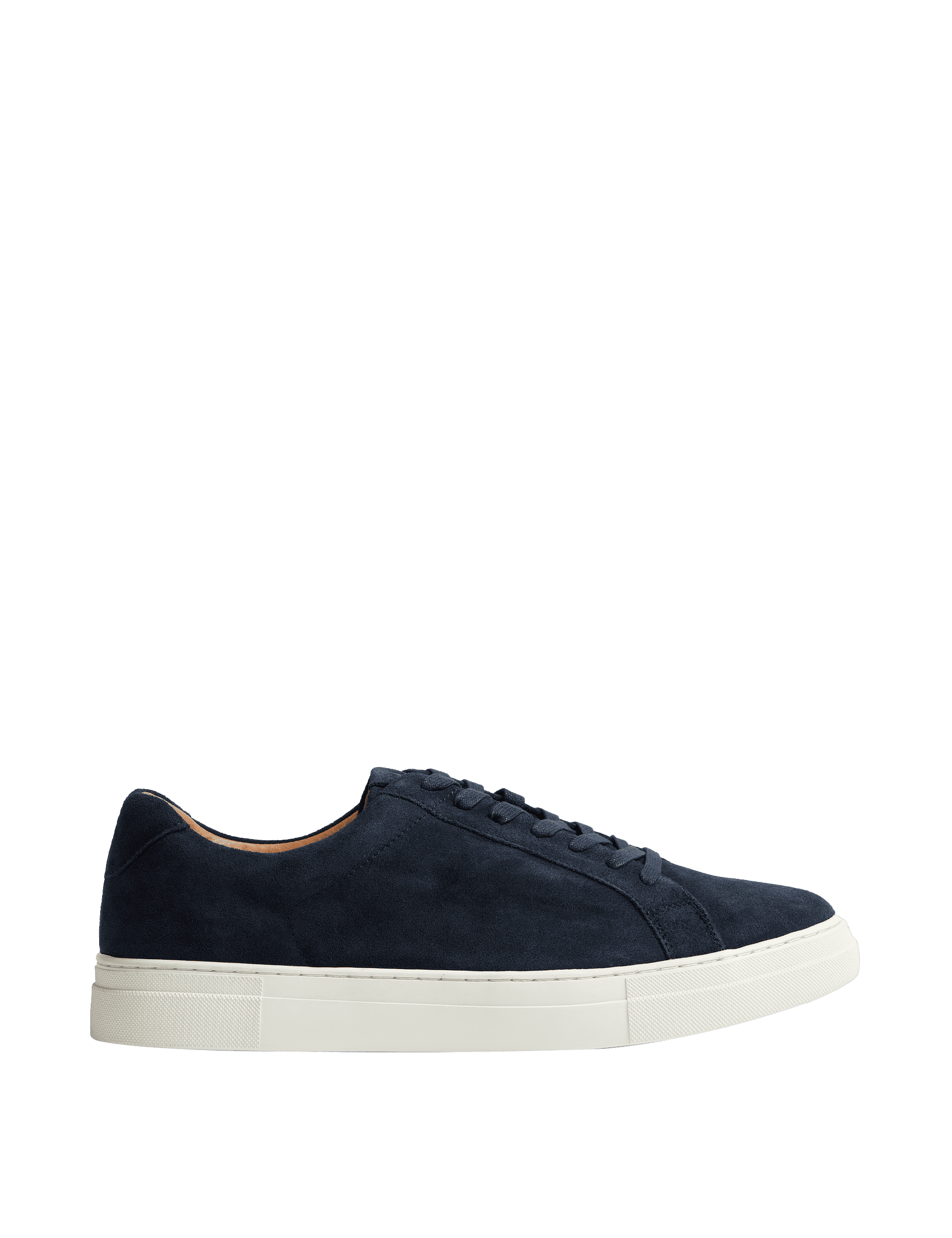 Autograph Men's Suede Lace Up Trainers with Freshfeet - 11 - Navy, Navy,Dark Charcoal,Stone