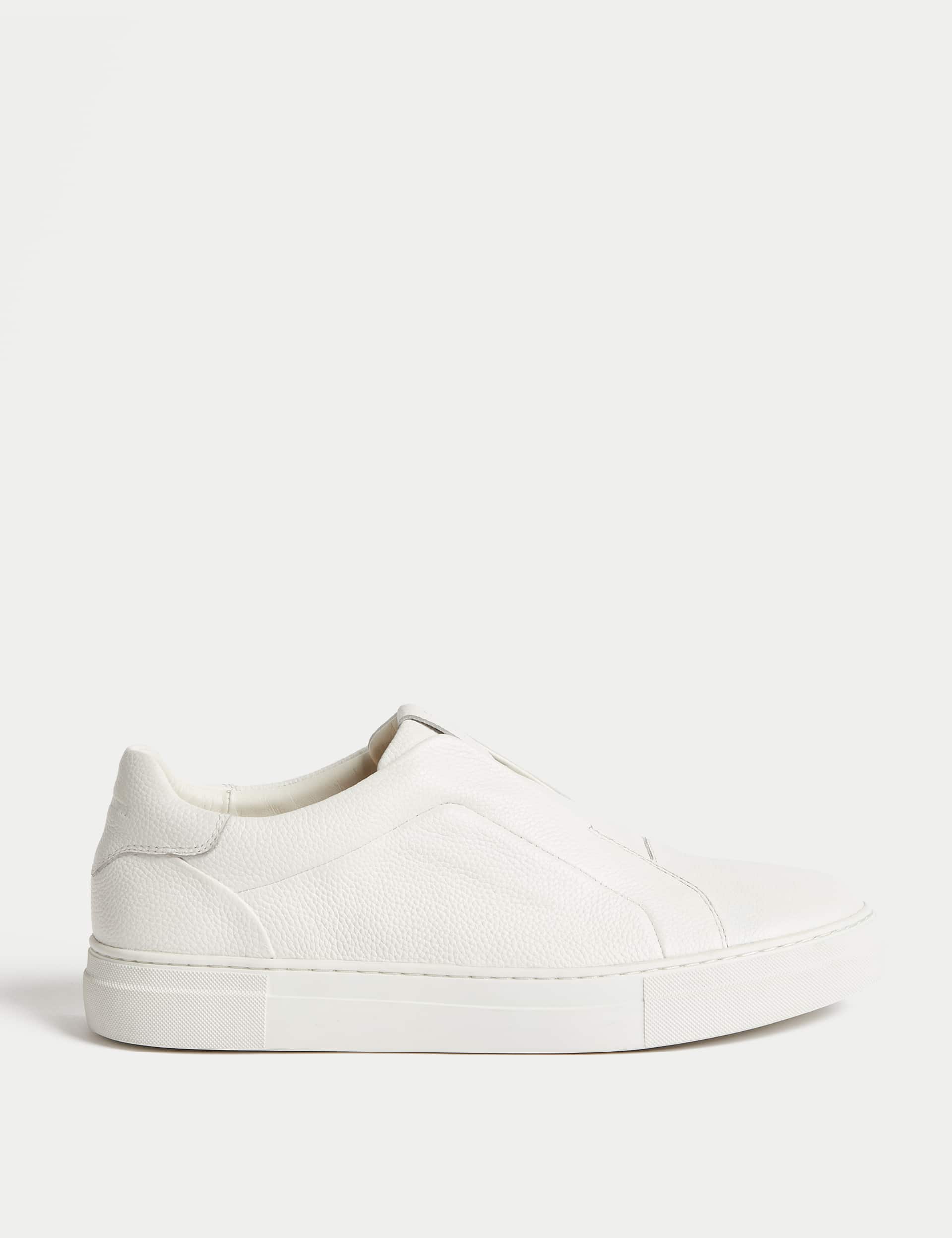 Autograph Men's Leather Slip-On Trainers with Freshfeet 