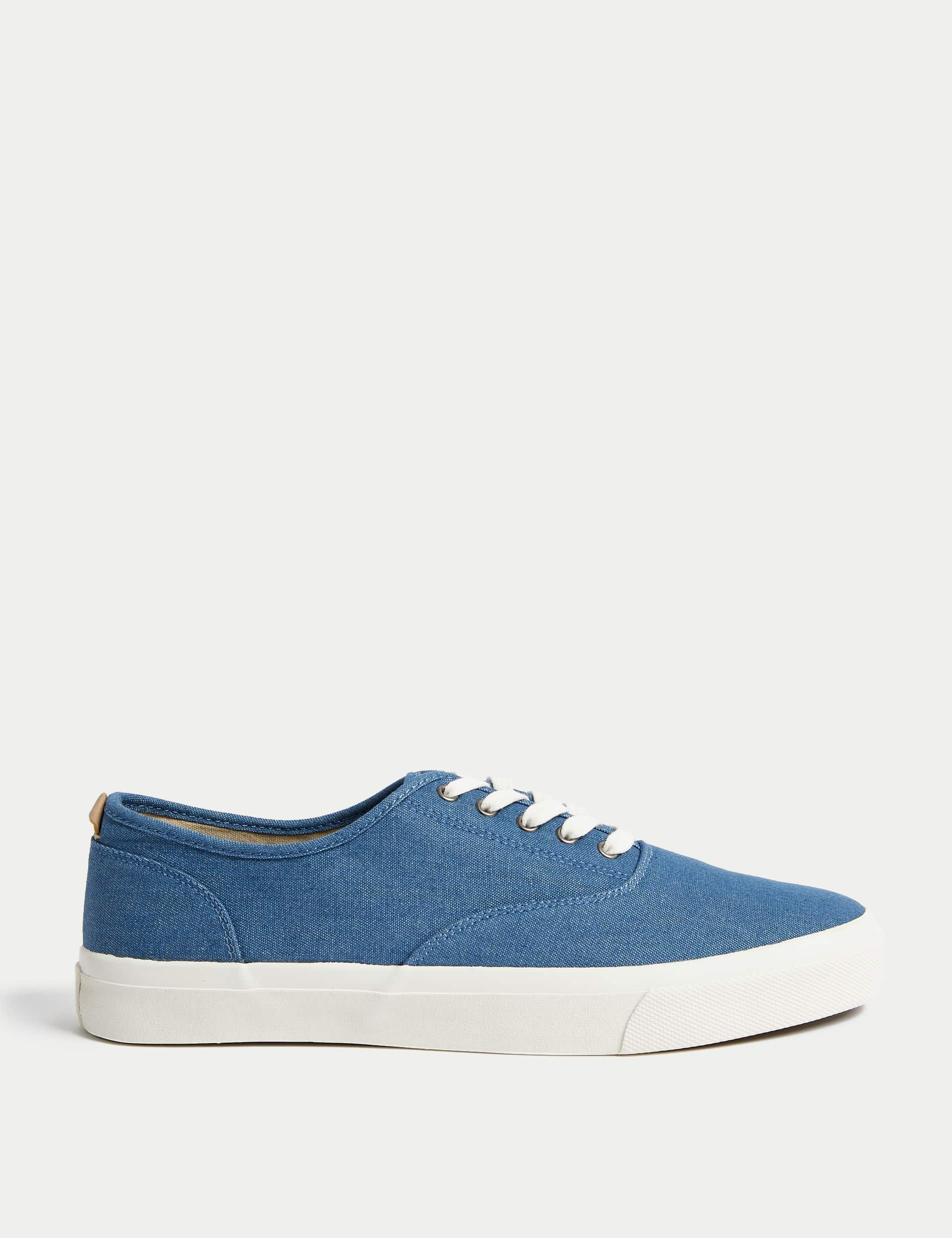 M&S Men's Canvas Pumps - 9 - Chambray, Chambray