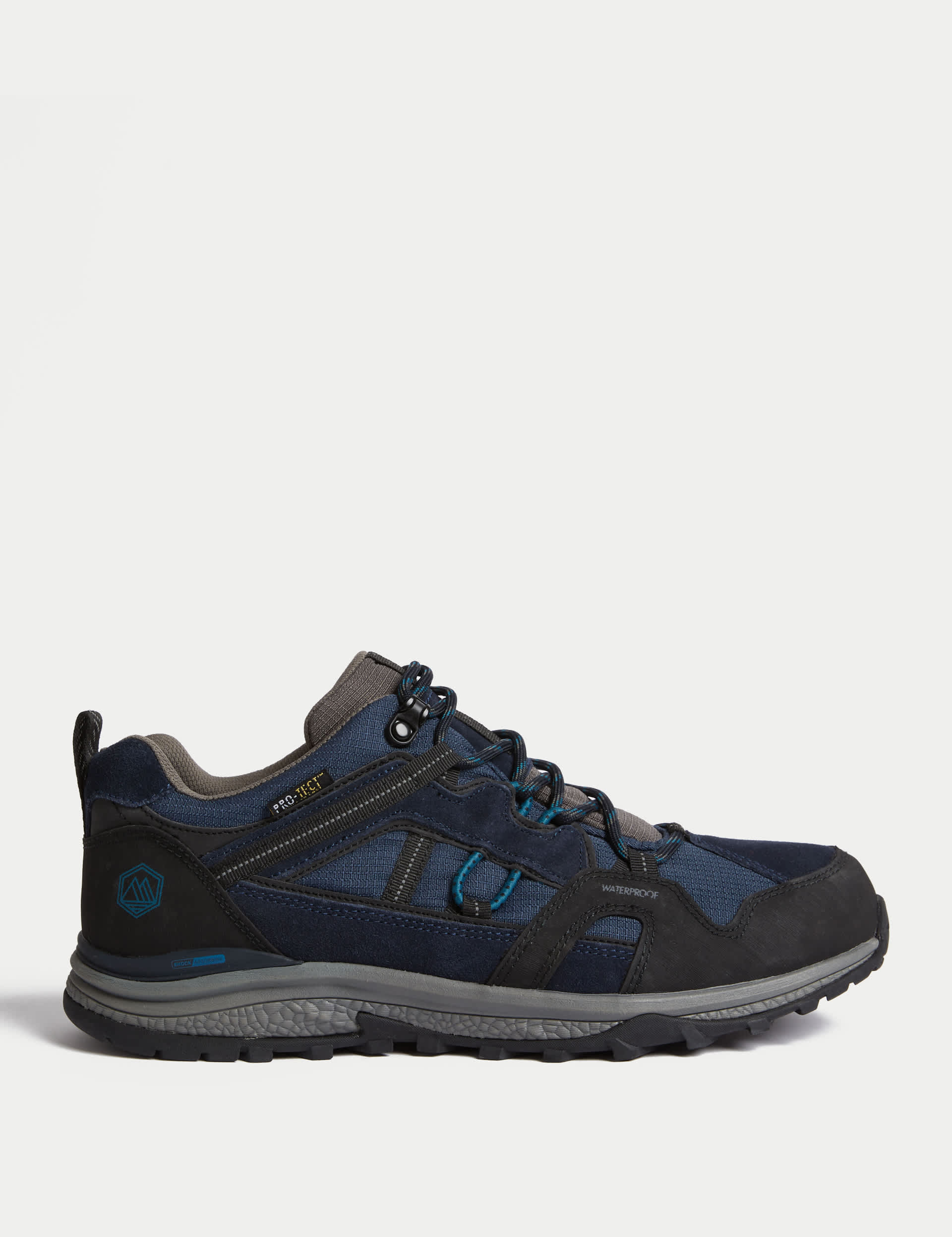 Trek Men's Waterproof Ripstop Walking Shoes - 10 - Navy Mix, Navy Mix,Khaki Mix