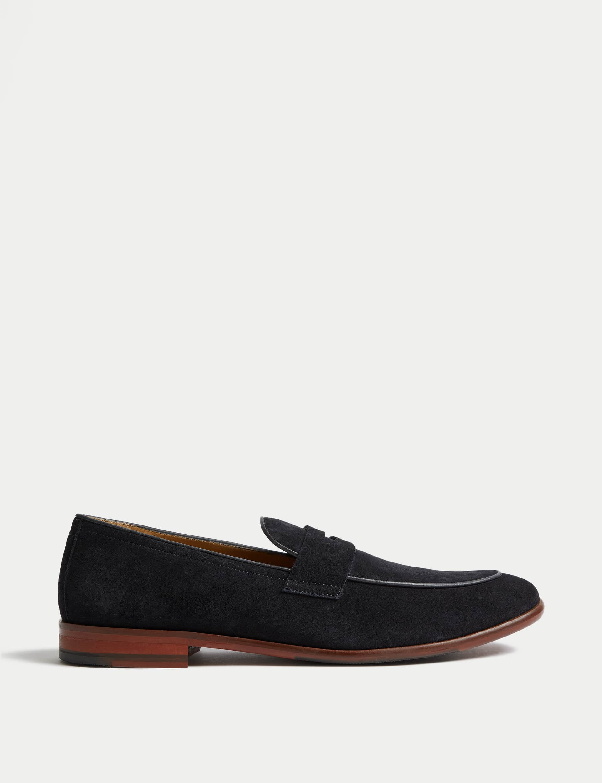 Autograph Men's Suede Slip-On Loafers - 10 - Navy, Chocolate,Stone,Navy