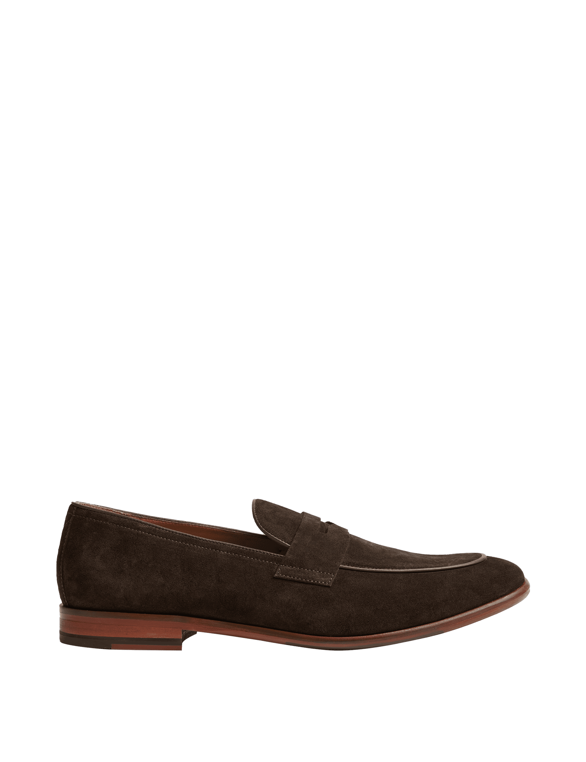 Autograph Men's Suede Slip-On Loafers - 11 - Chocolate, Chocolate,Navy,Stone