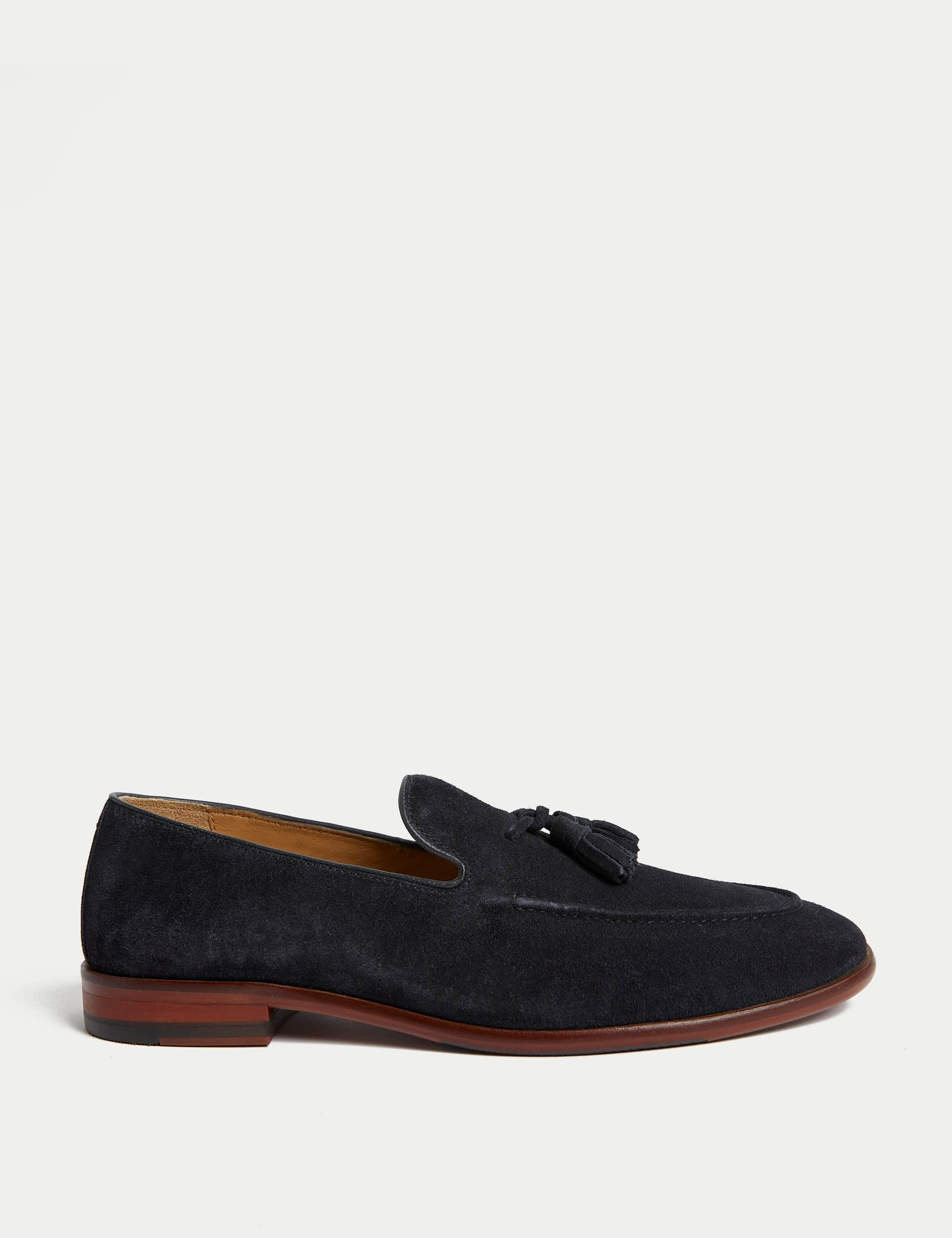 Autograph Men's Suede Loafers - 12 - Navy, Navy,Tan