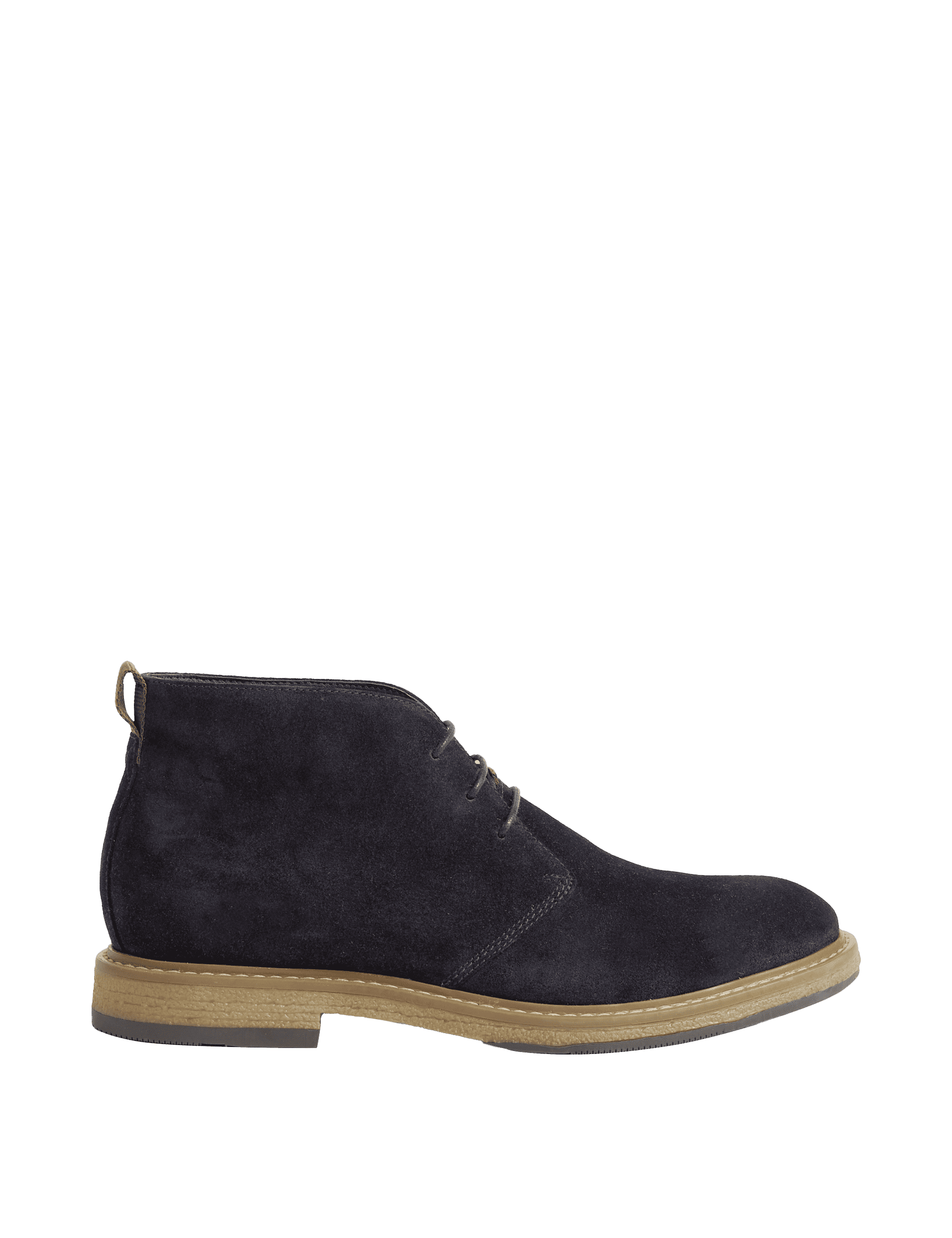 M&S Collection Men's Suede Chukka Boots - 11 - Navy, Tan,Navy