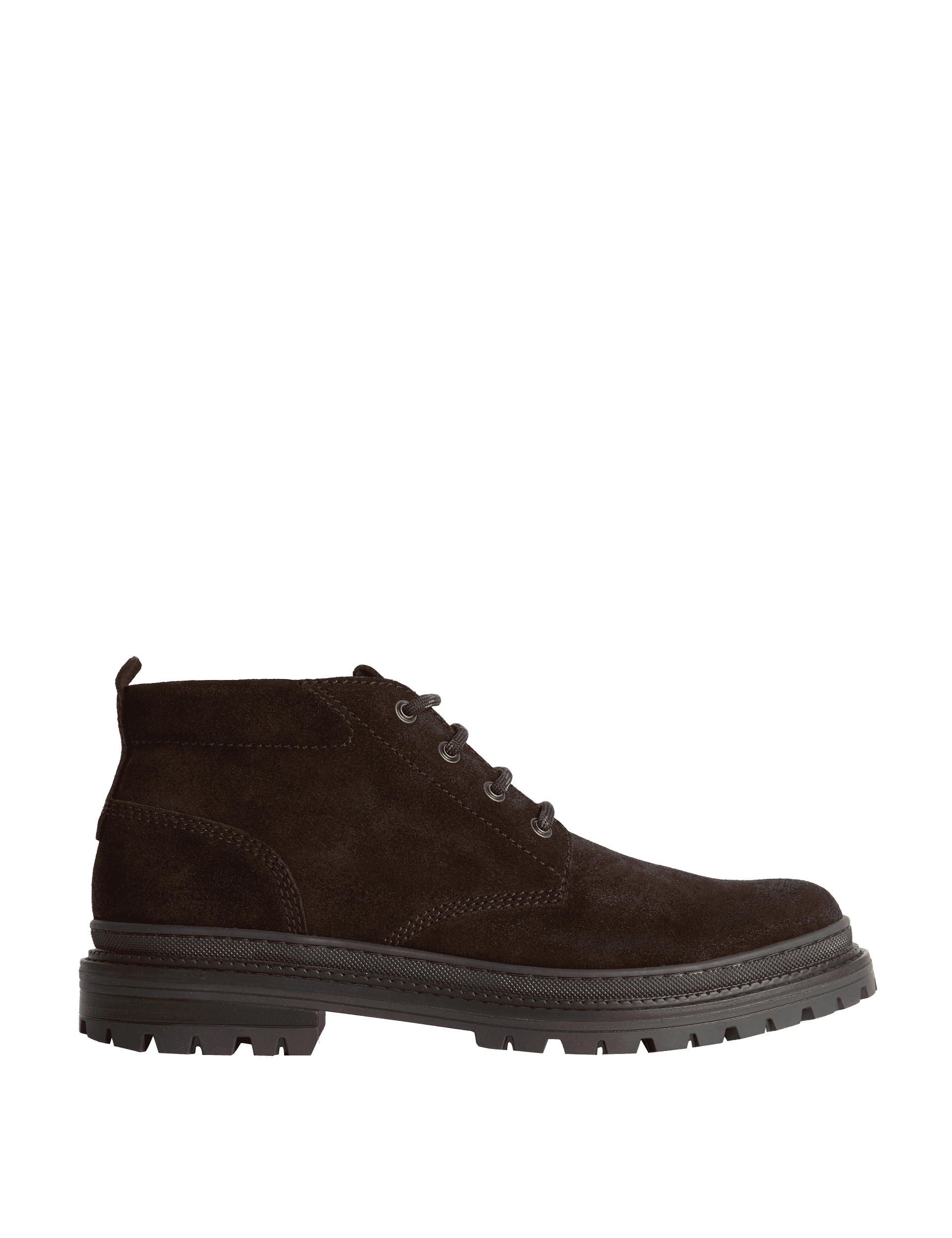 M&S Collection Men's Suede Casual Boots - 10 - Brown, Brown,Black