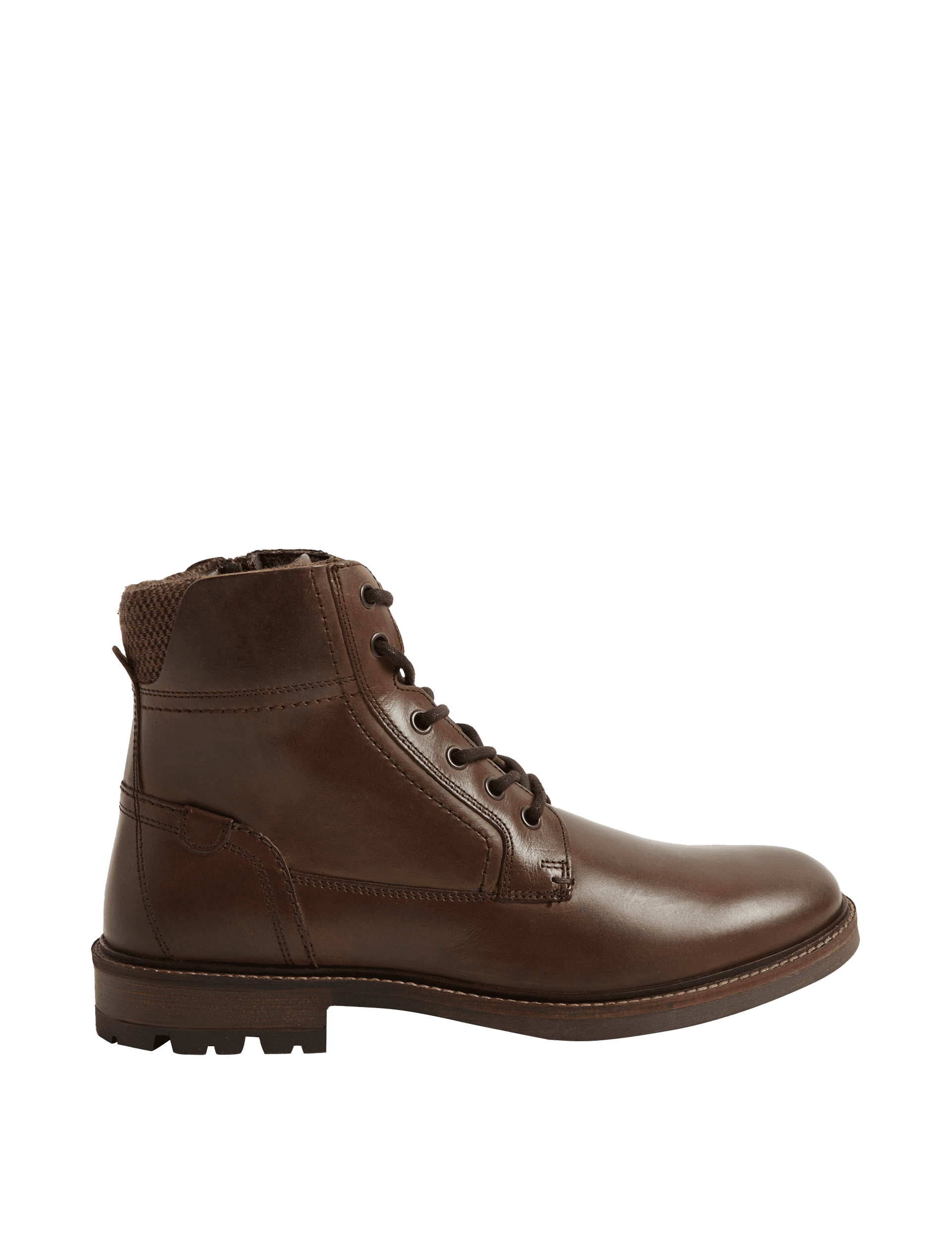 M&S Collection Men's Leather Casual Boots - 8 - Brown, Brown,Black,Tan