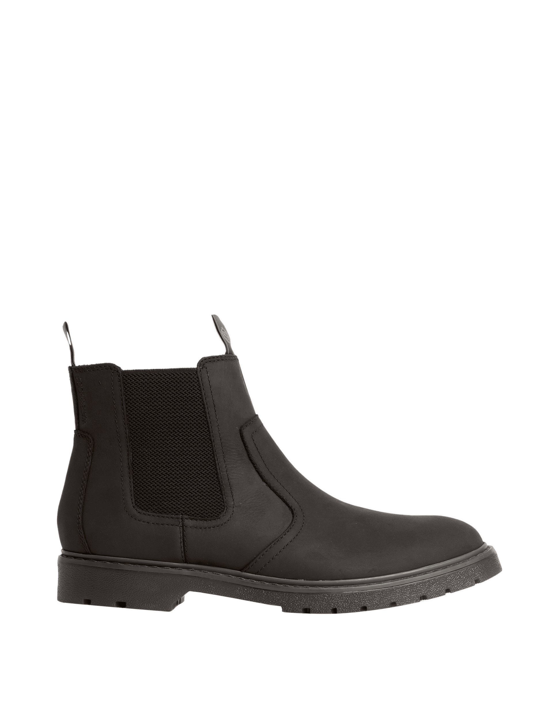 M&S Collection Men's Waterproof Nubuck Chelsea Boots - 8 - Dark Brown, Dark Brown,Black,Tan