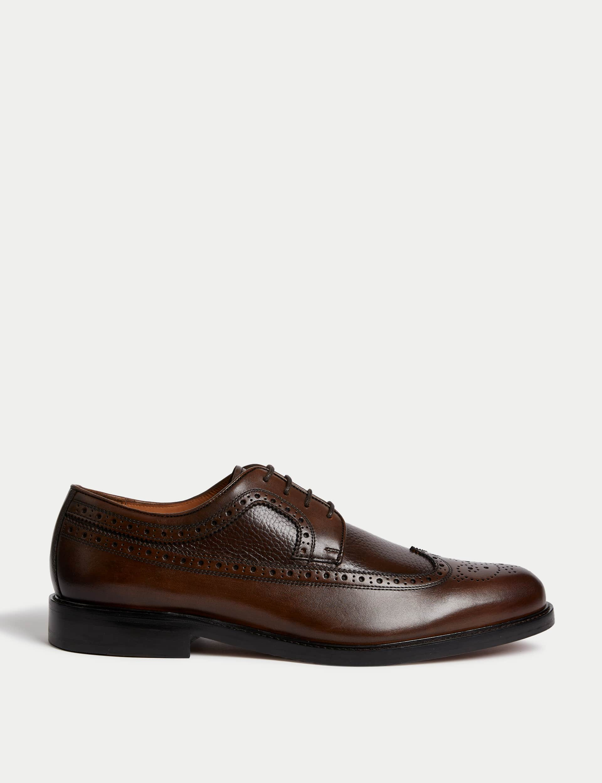 M&S Sartorial Men's Leather Brogues - 10 - Brown, Brown