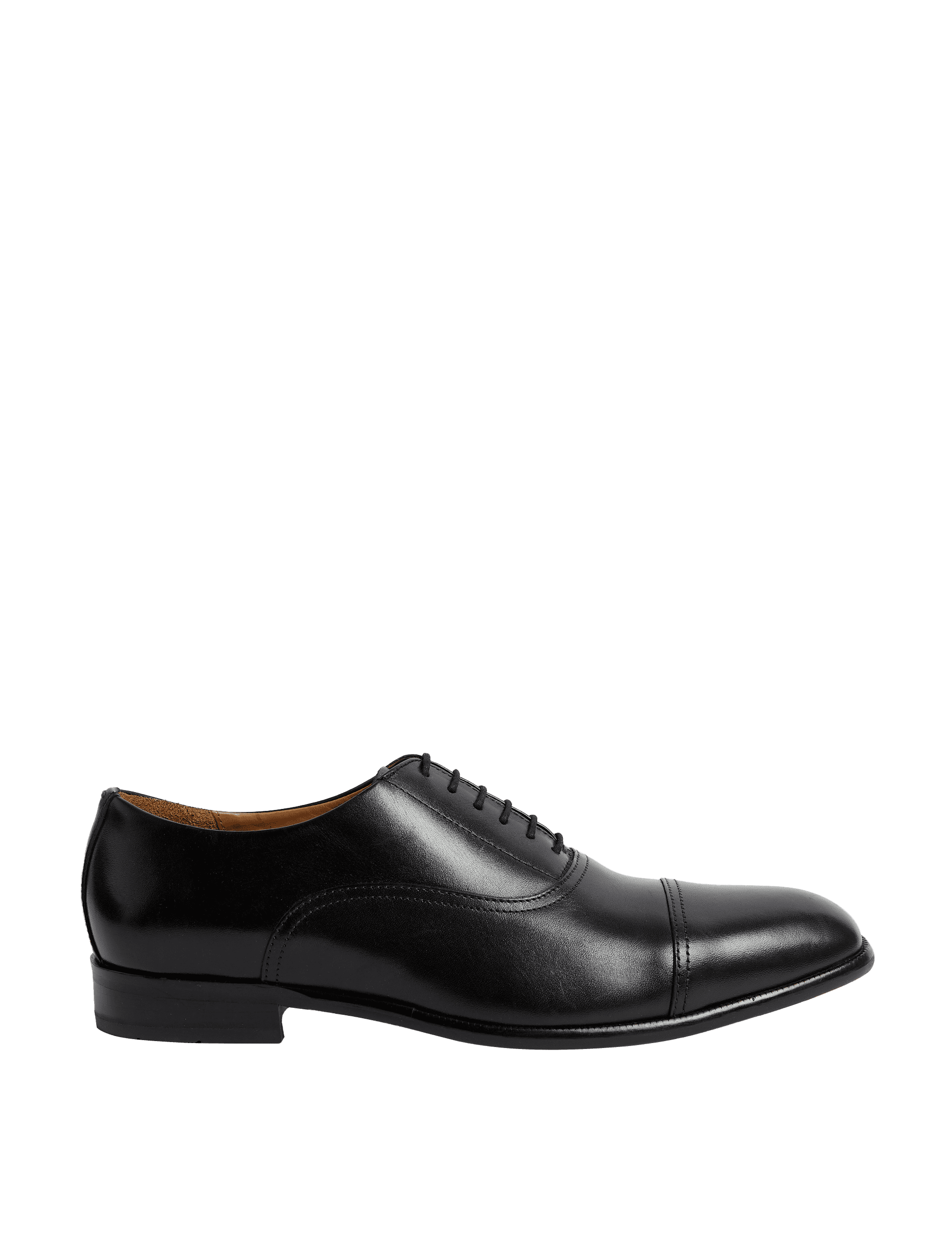 Autograph Men's Wide Fit Leather Oxford Shoes - 10 - Black, Black