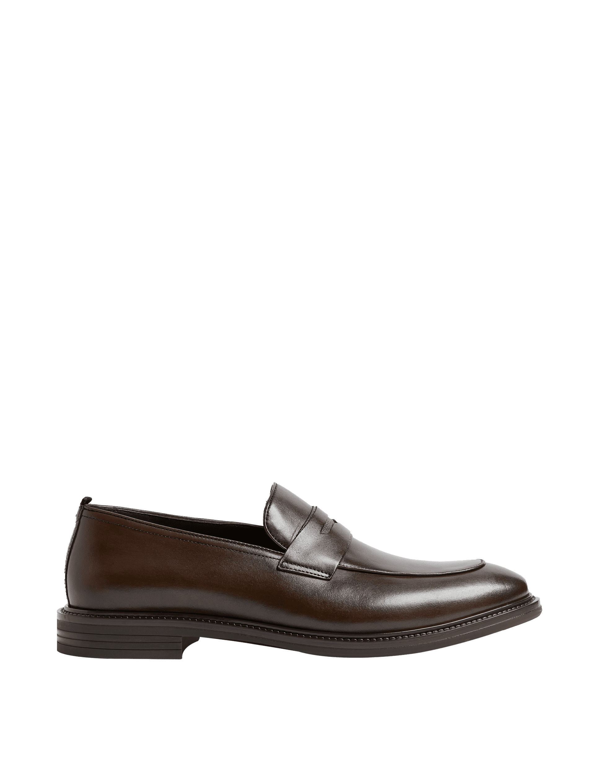 Autograph Men's Leather Loafers - 10 - Brown, Brown,Black