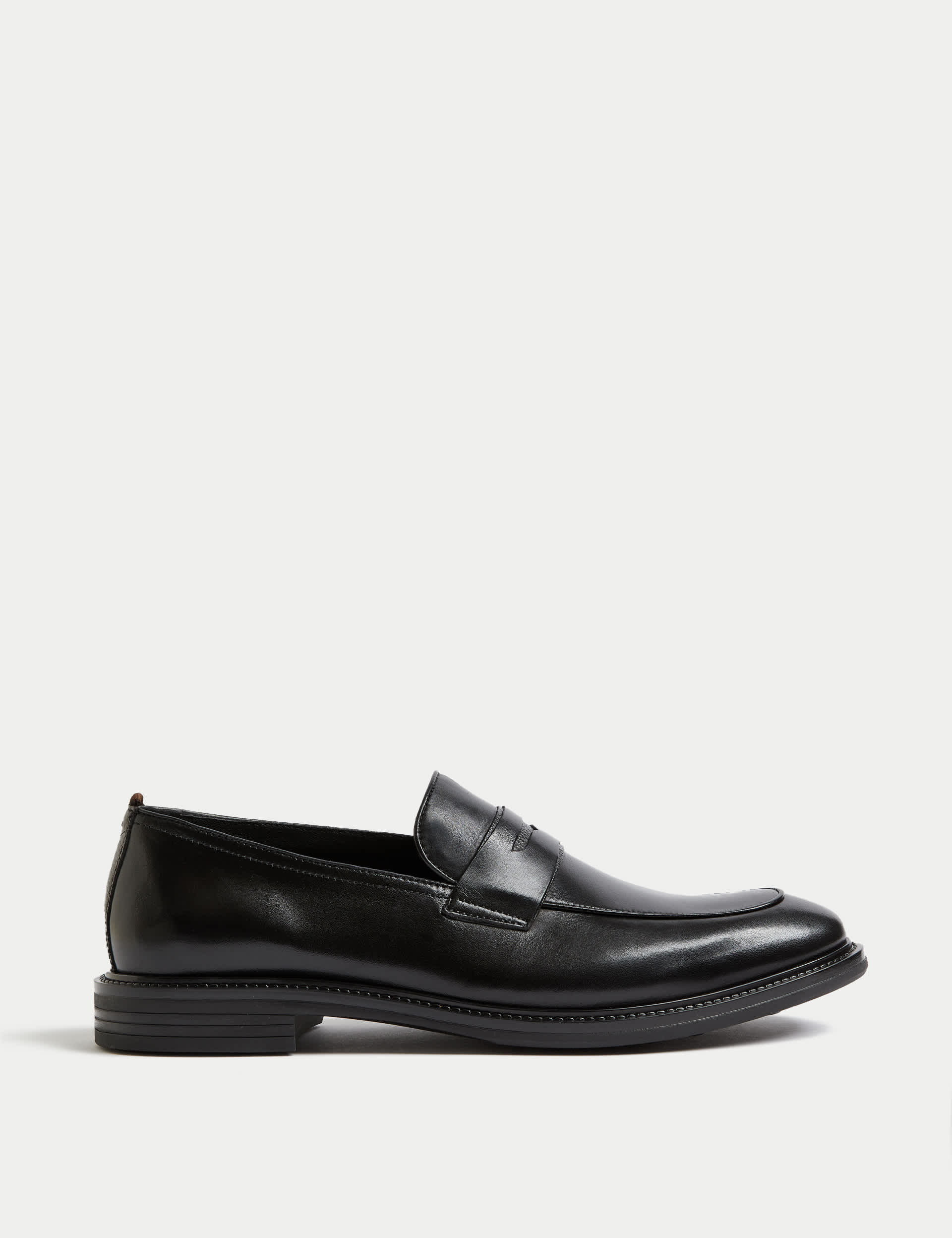 Autograph Men's Leather Loafers - 12 - Black, Black