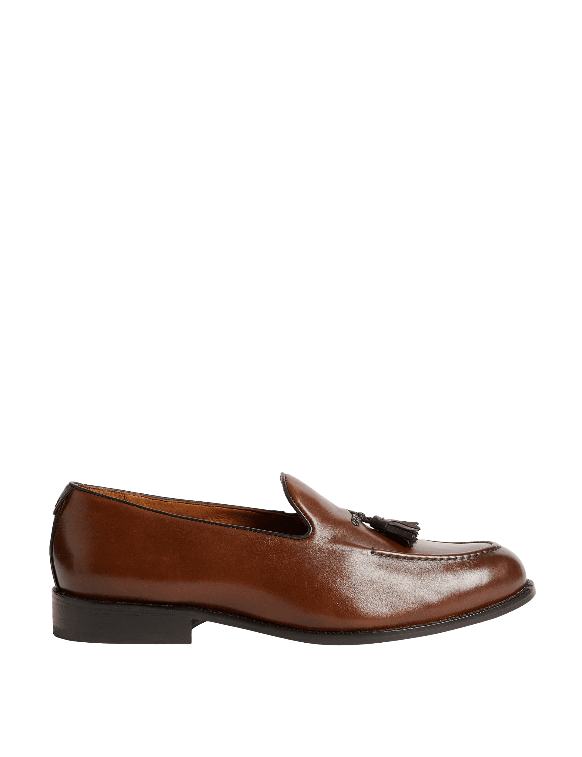 Jaeger Men's Leather Loafers - 10 - Brown, Brown