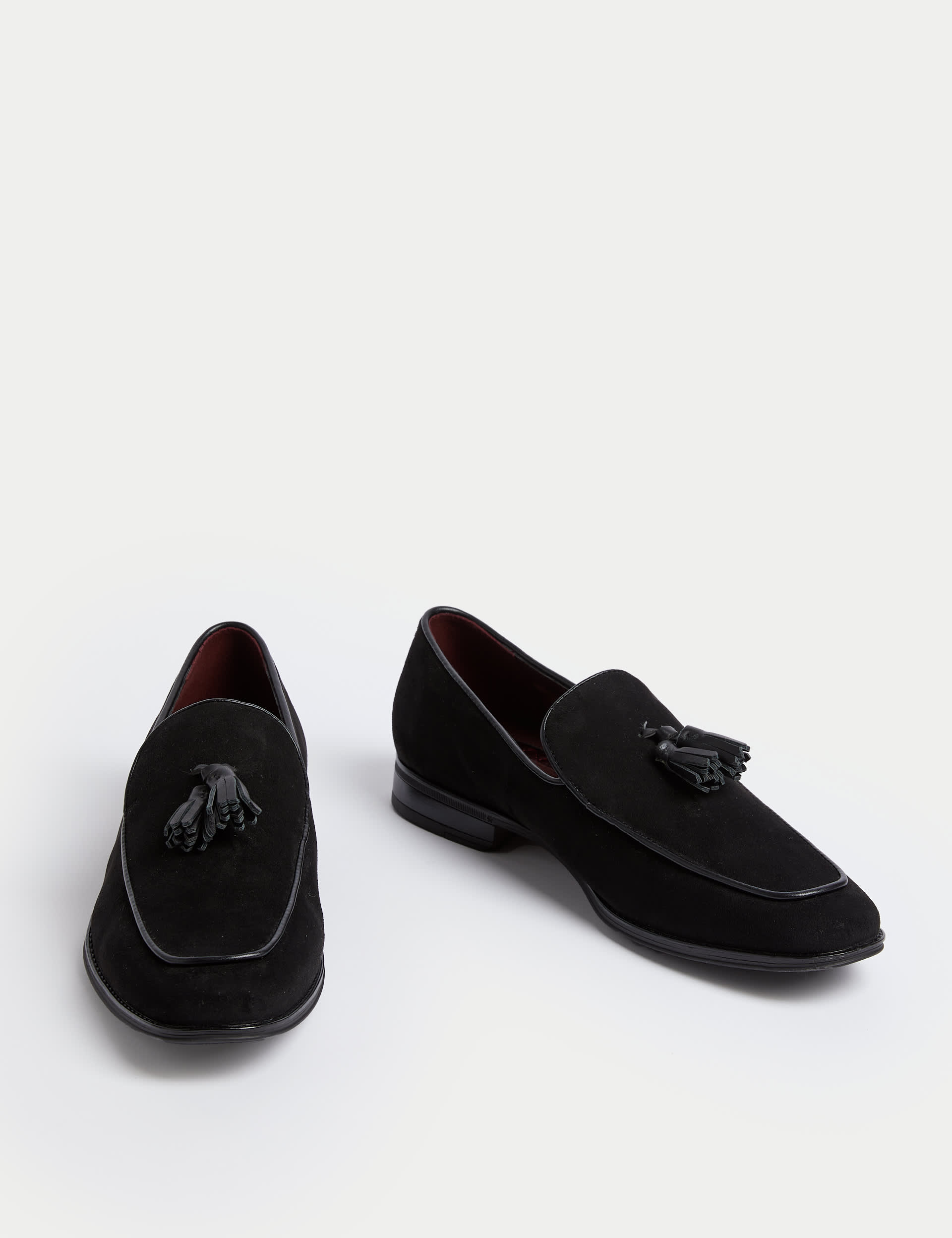 M&S Collection Men's Velvet Loafers - 9 - Black, Black