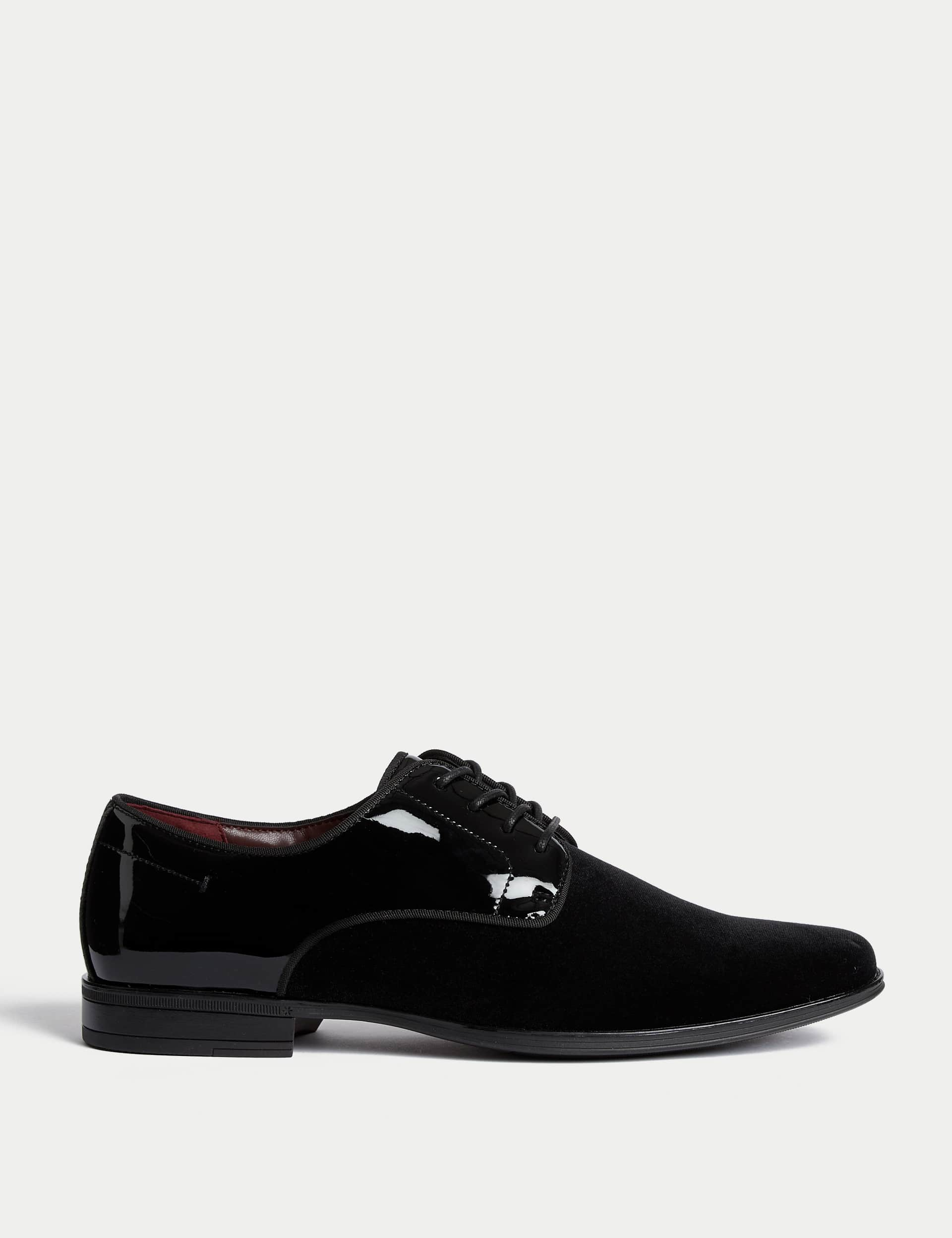 M&S Men's Derby Shoes - 10 - Black, Black