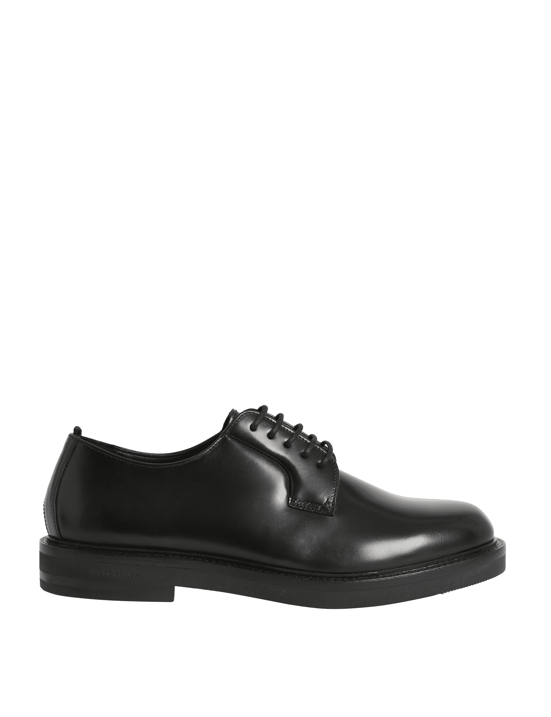 Autograph Men's Leather Derby Shoes - 9 - Black, Black