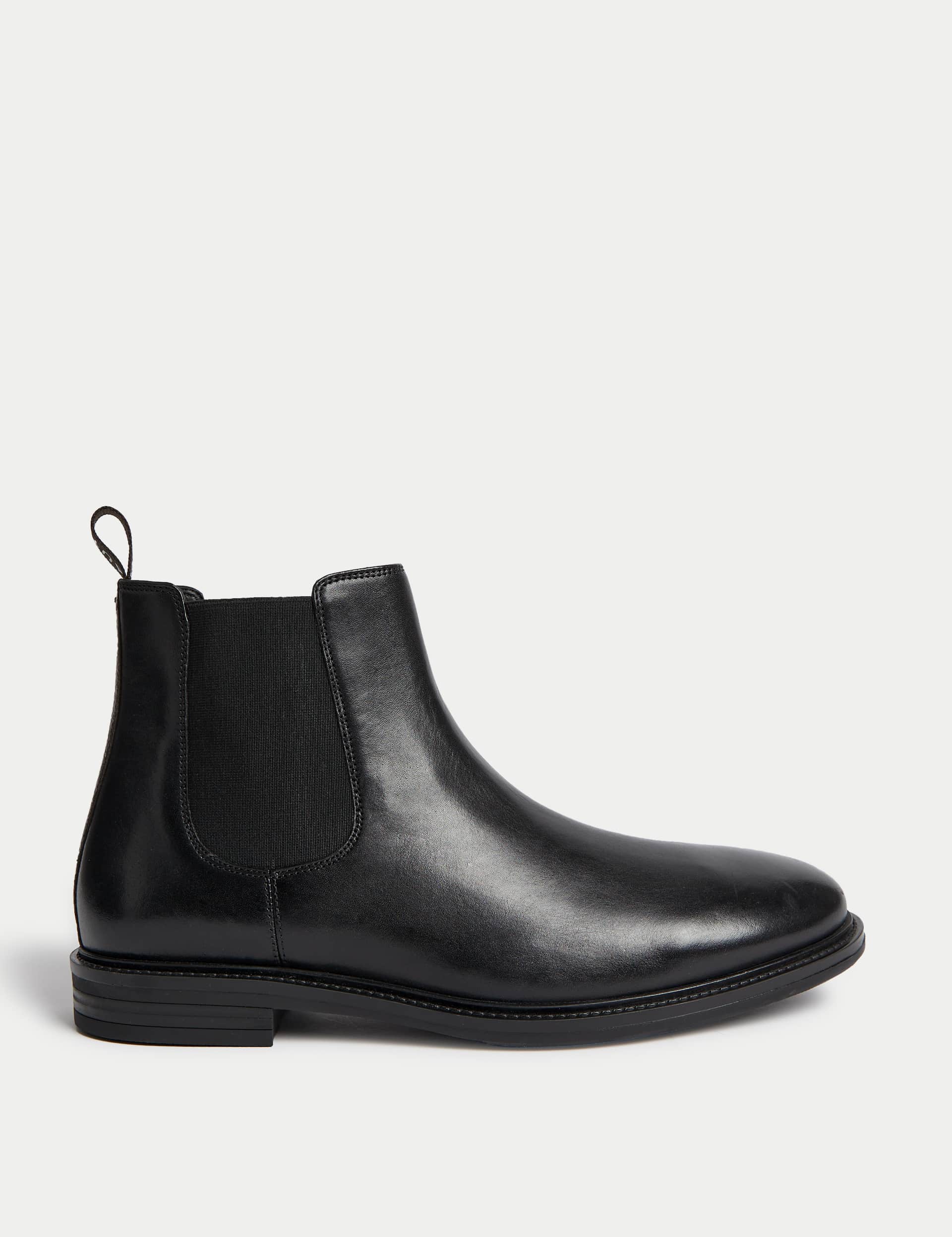 Autograph Men's Wide Fit Leather Chelsea Boots