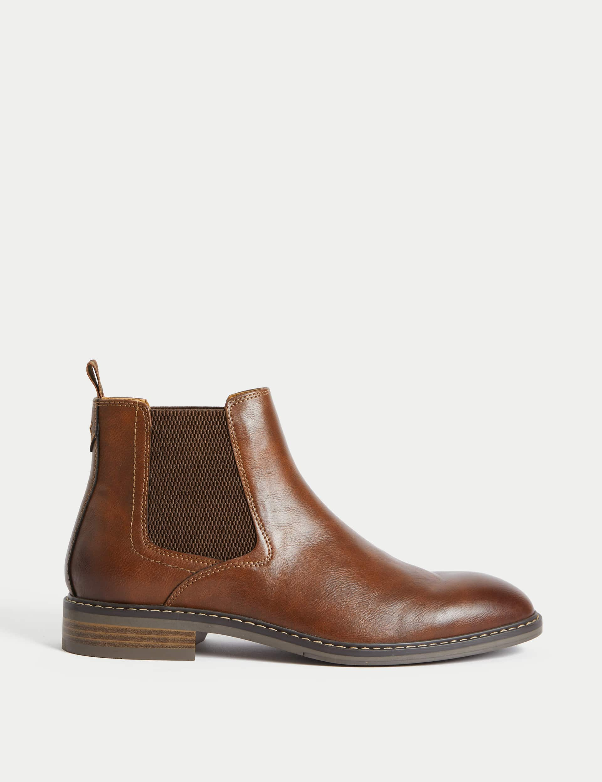 M&S Men's Chelsea Boots - 9 - Tan, Tan