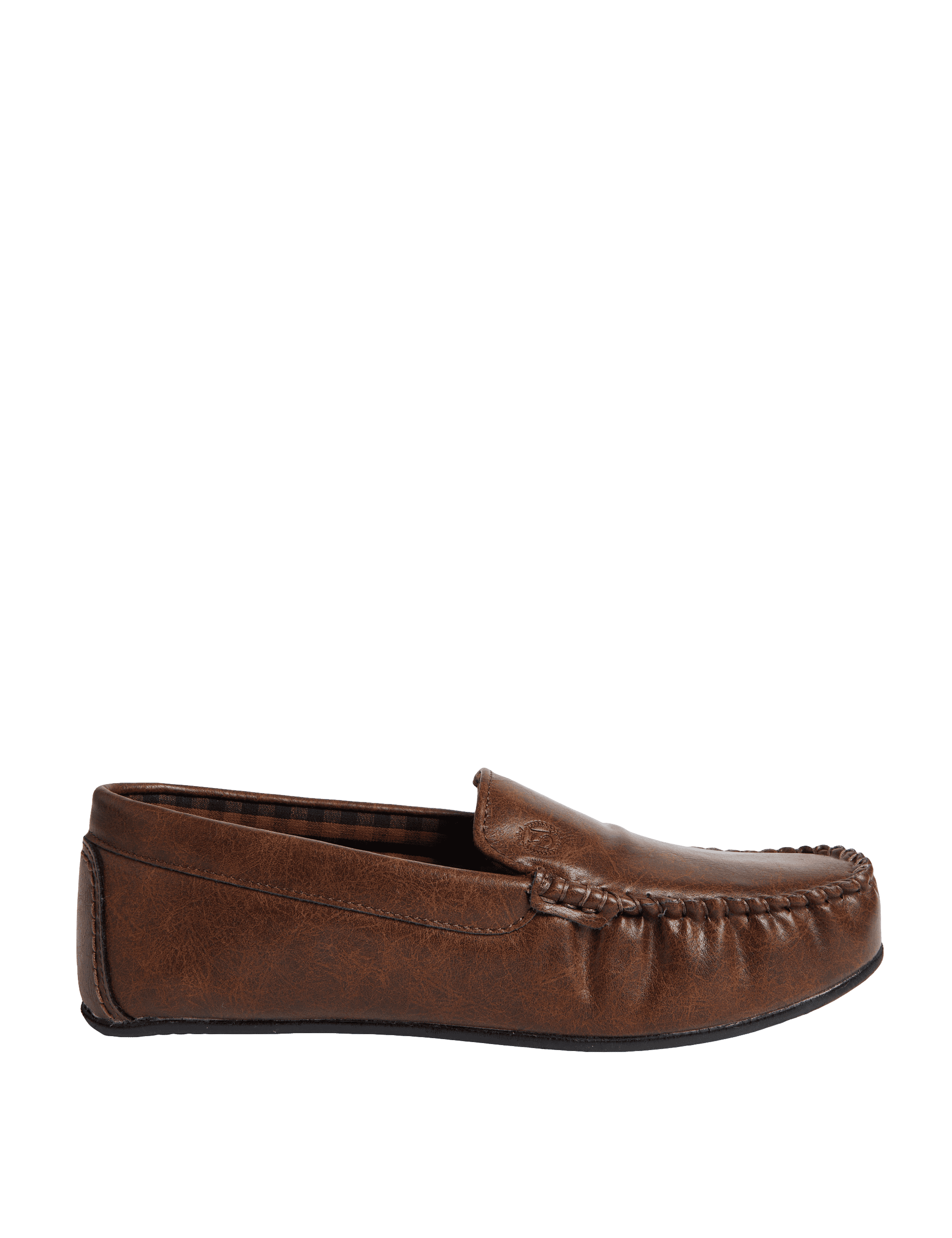 M&S Collection Men's Moccasin Slippers with Freshfeet - 9 - Tan, Tan