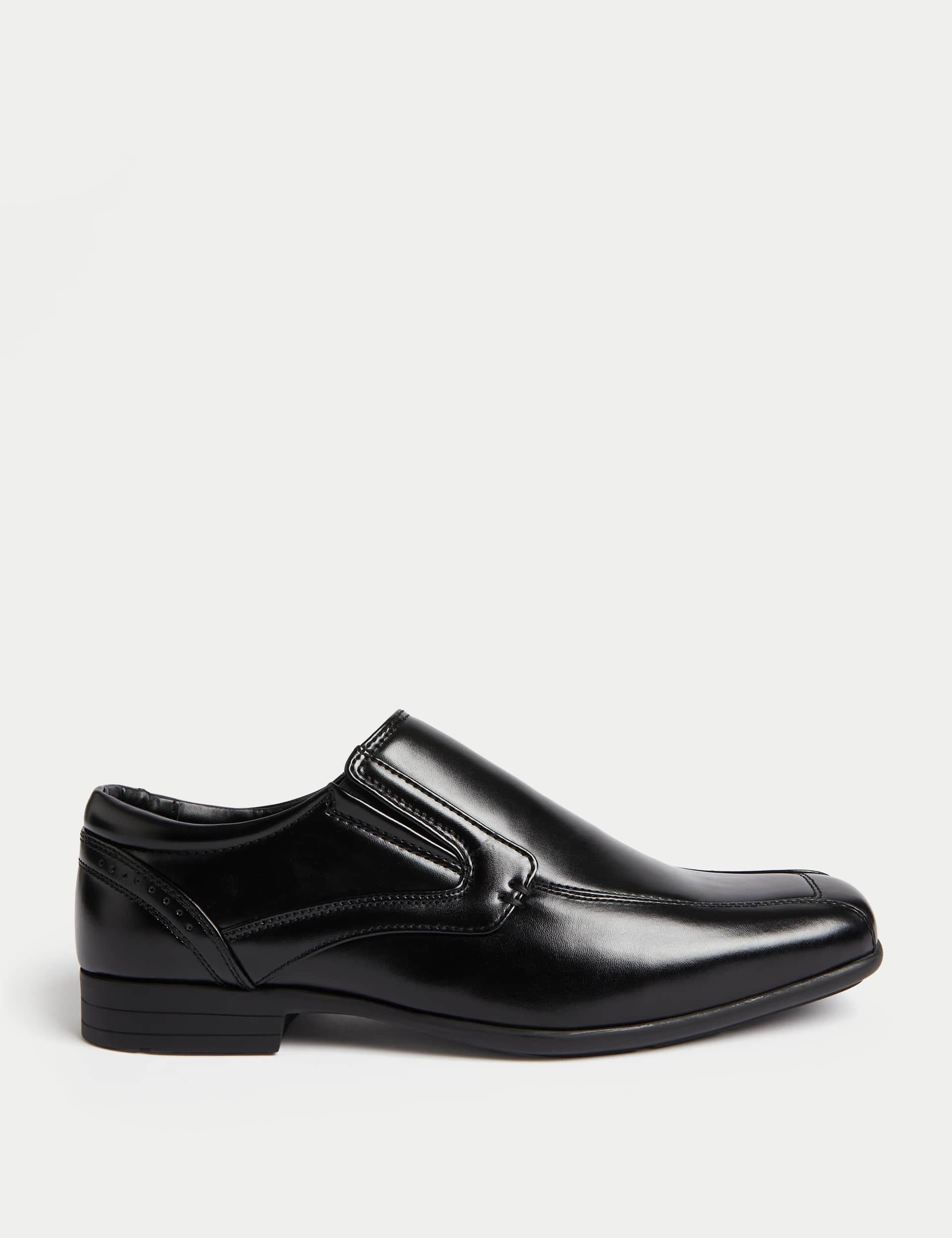 M&S Men's Slip-On Shoes - 8 - Black, Black