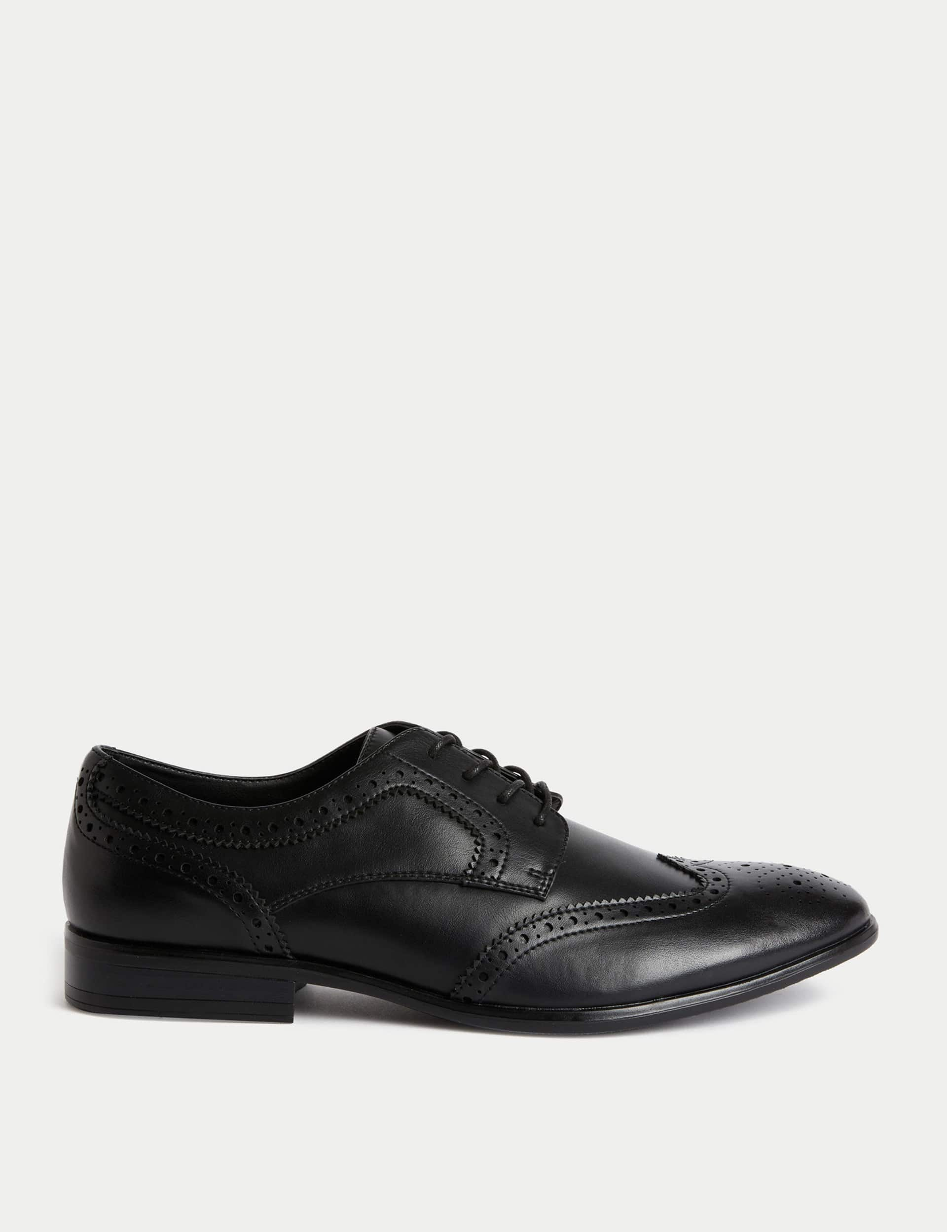 M&S Men's Brogues - 9 - Black, Black