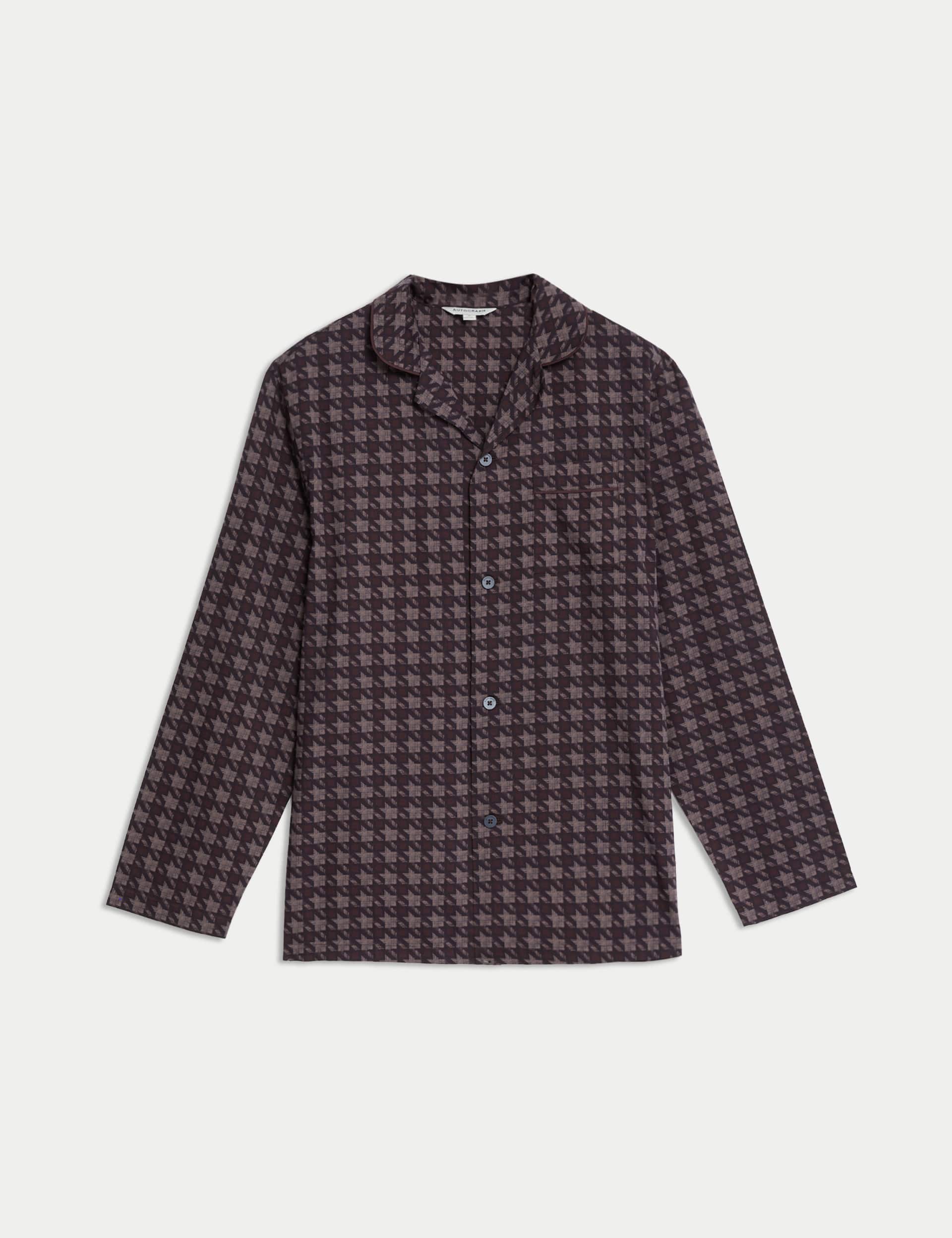 Autograph Men's Supima � Cotton Rich Geometric Print Pyjama Top