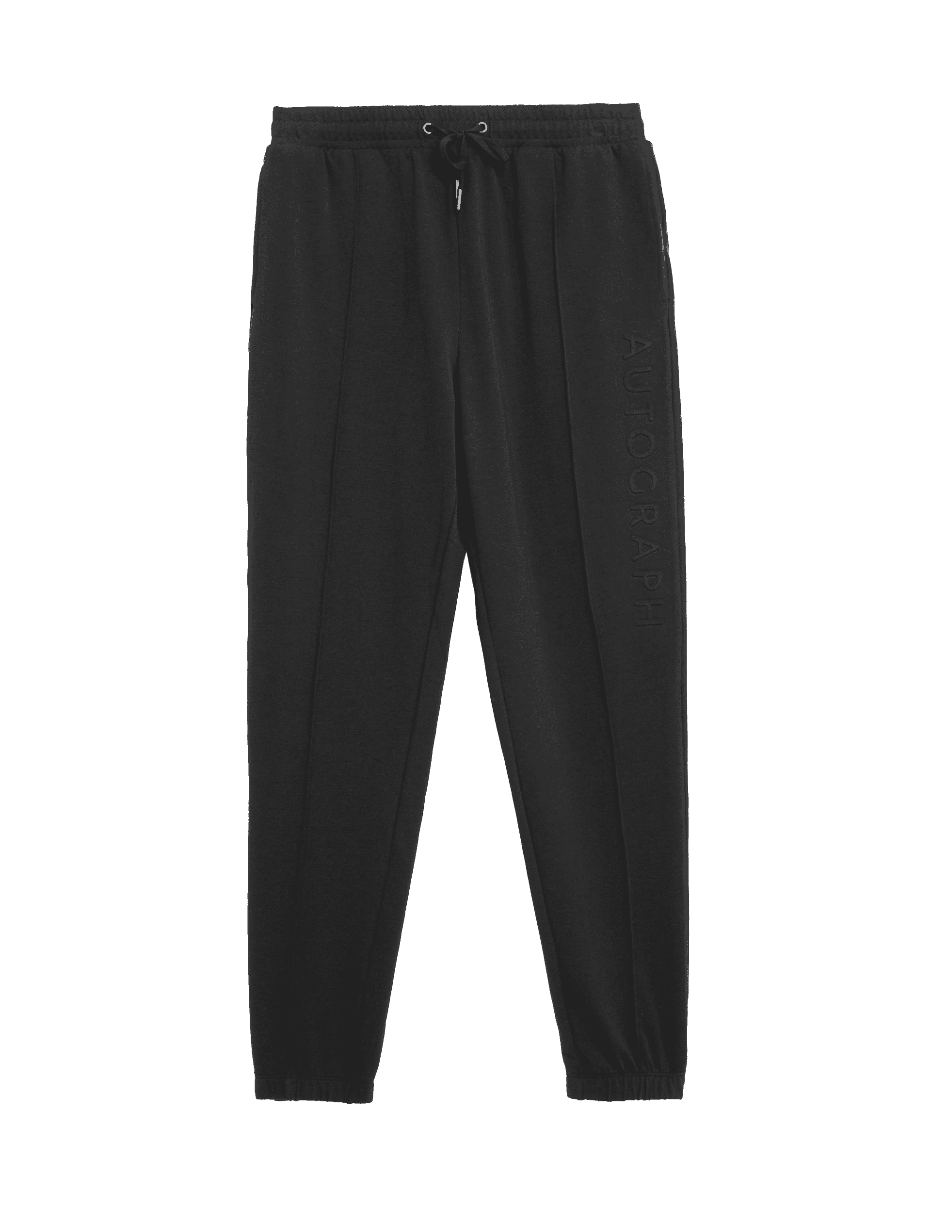 Autograph Men's Cuffed Joggers with Supima Cotton - Black, Raisin,Black