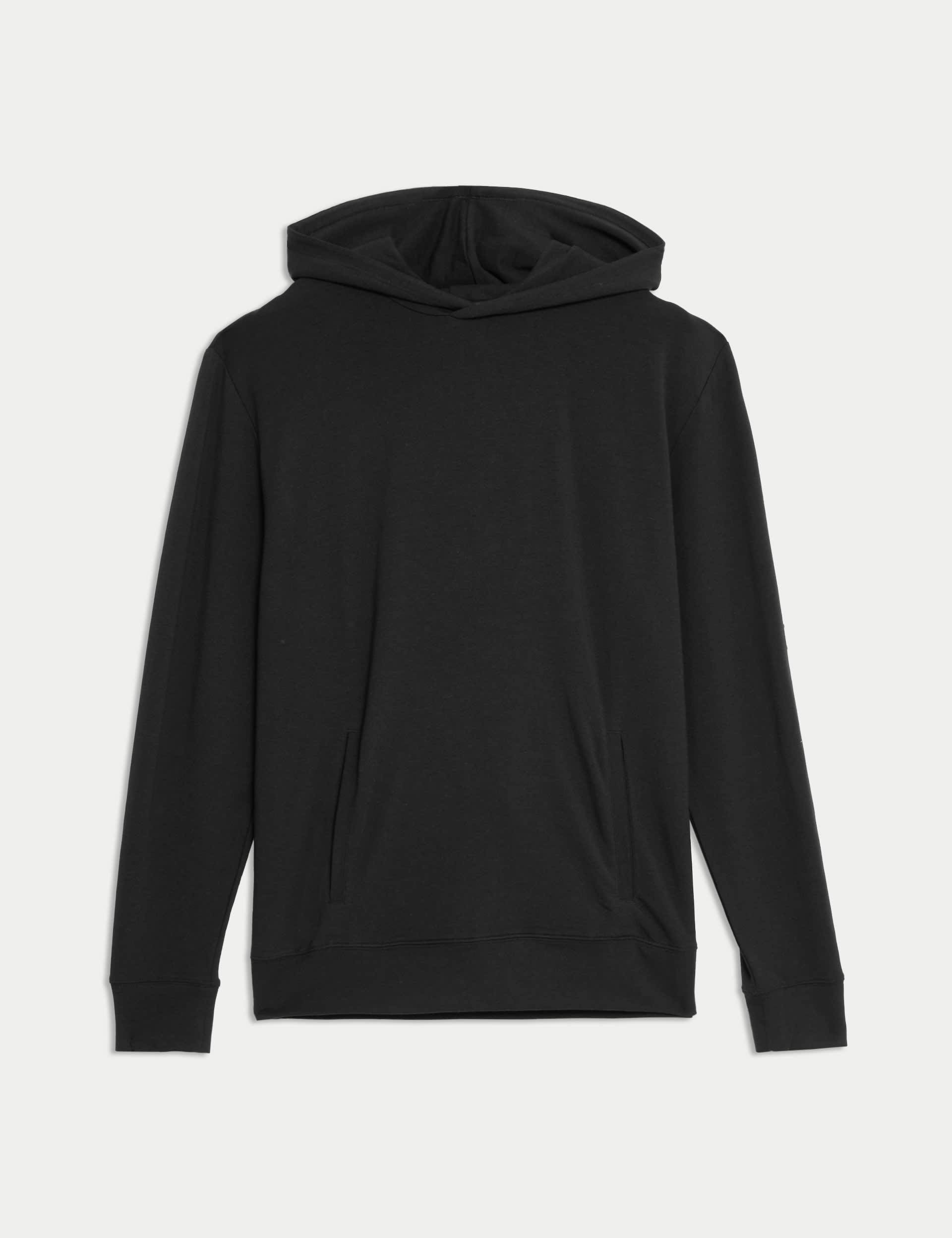 Autograph Men's Supima Cotton Hoodie - Black, Black,Raisin