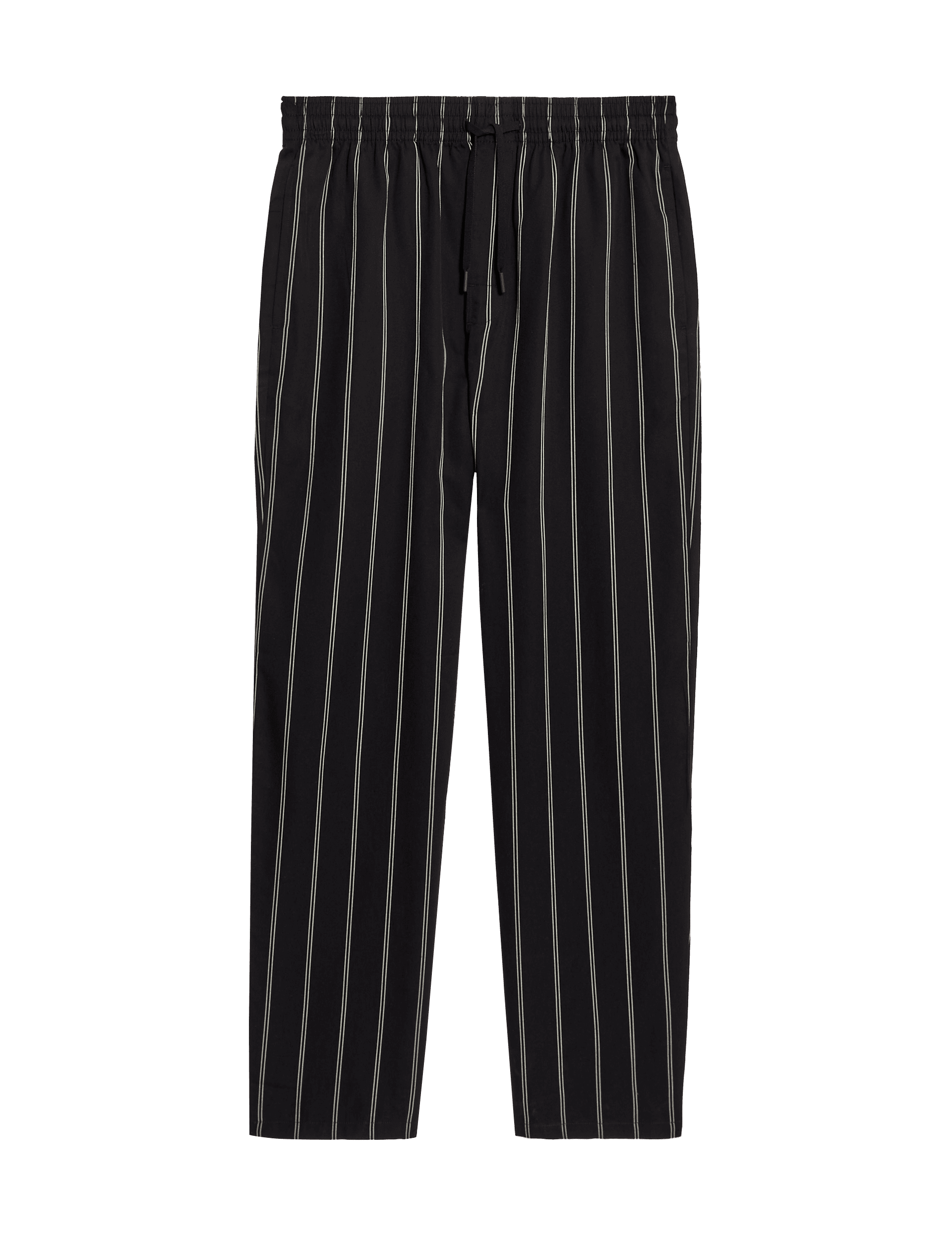 Autograph Men's Lyocell Striped Pyjama Bottoms - Black/White, Black/White