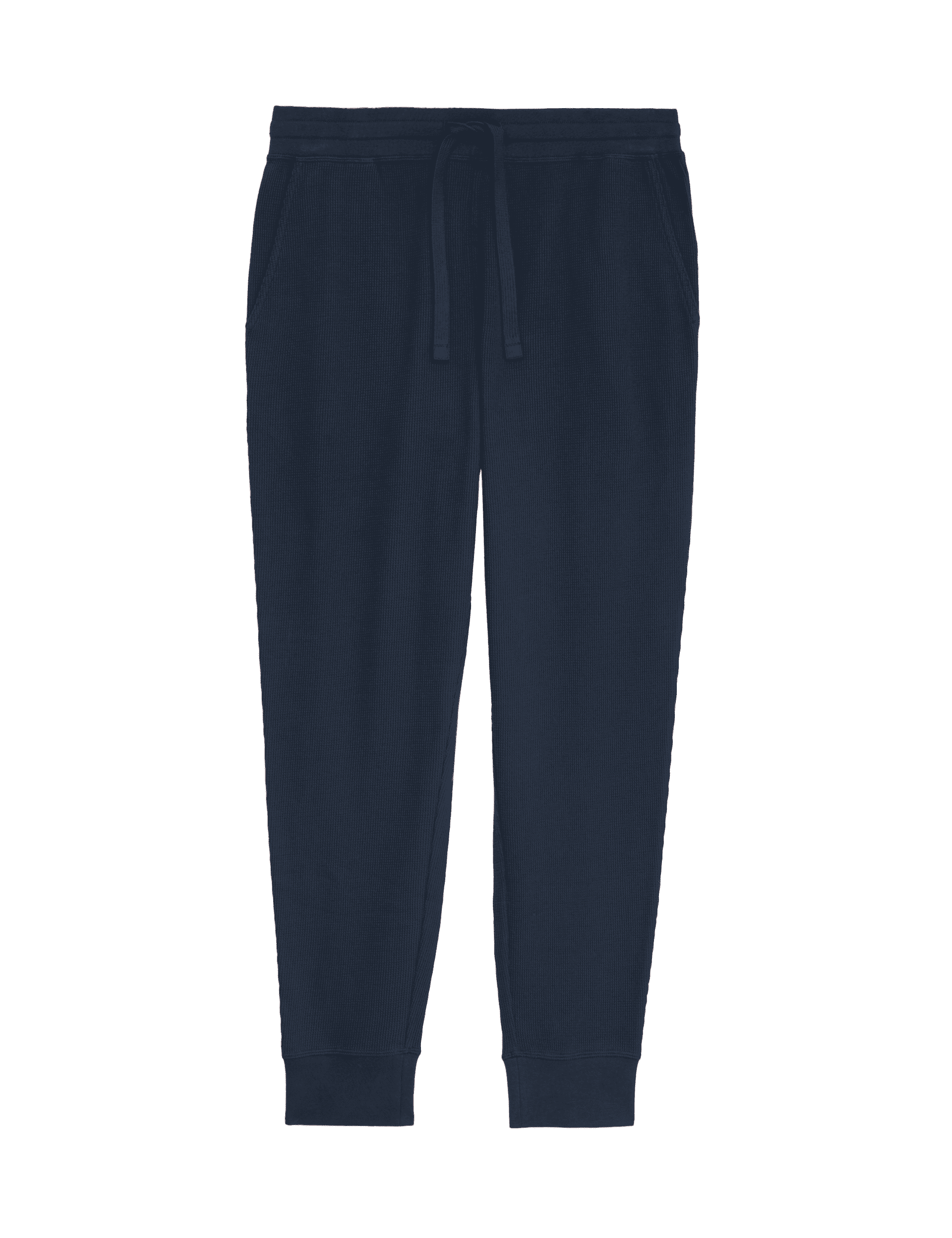 M&S Collection Men's Pure Cotton Waffle Loungewear Bottoms - Navy, Navy,Teal Green