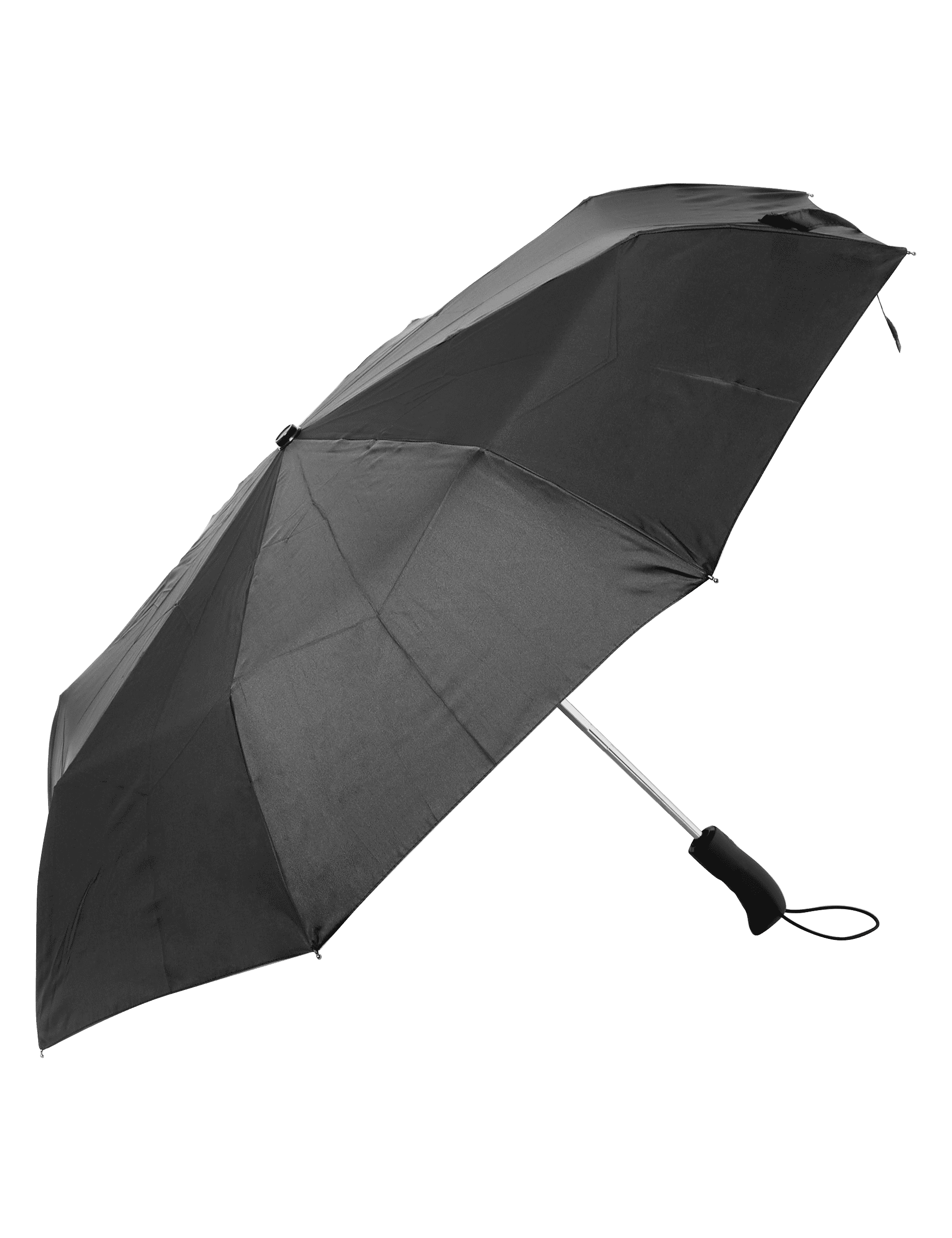 M&S Collection Men's Rubber Handle Umbrella with Windtech - one size - Black, Black