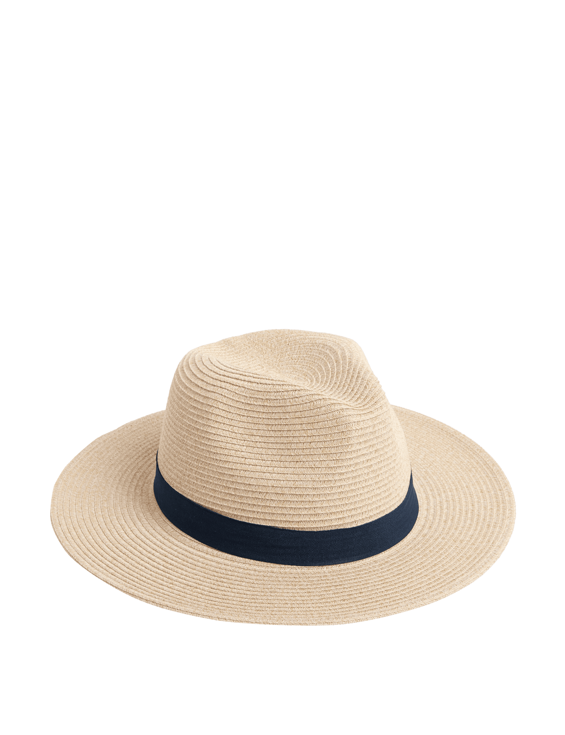 M&S Collection Men's Packable Broad Brim - L-XL - Natural Mix, Natural Mix