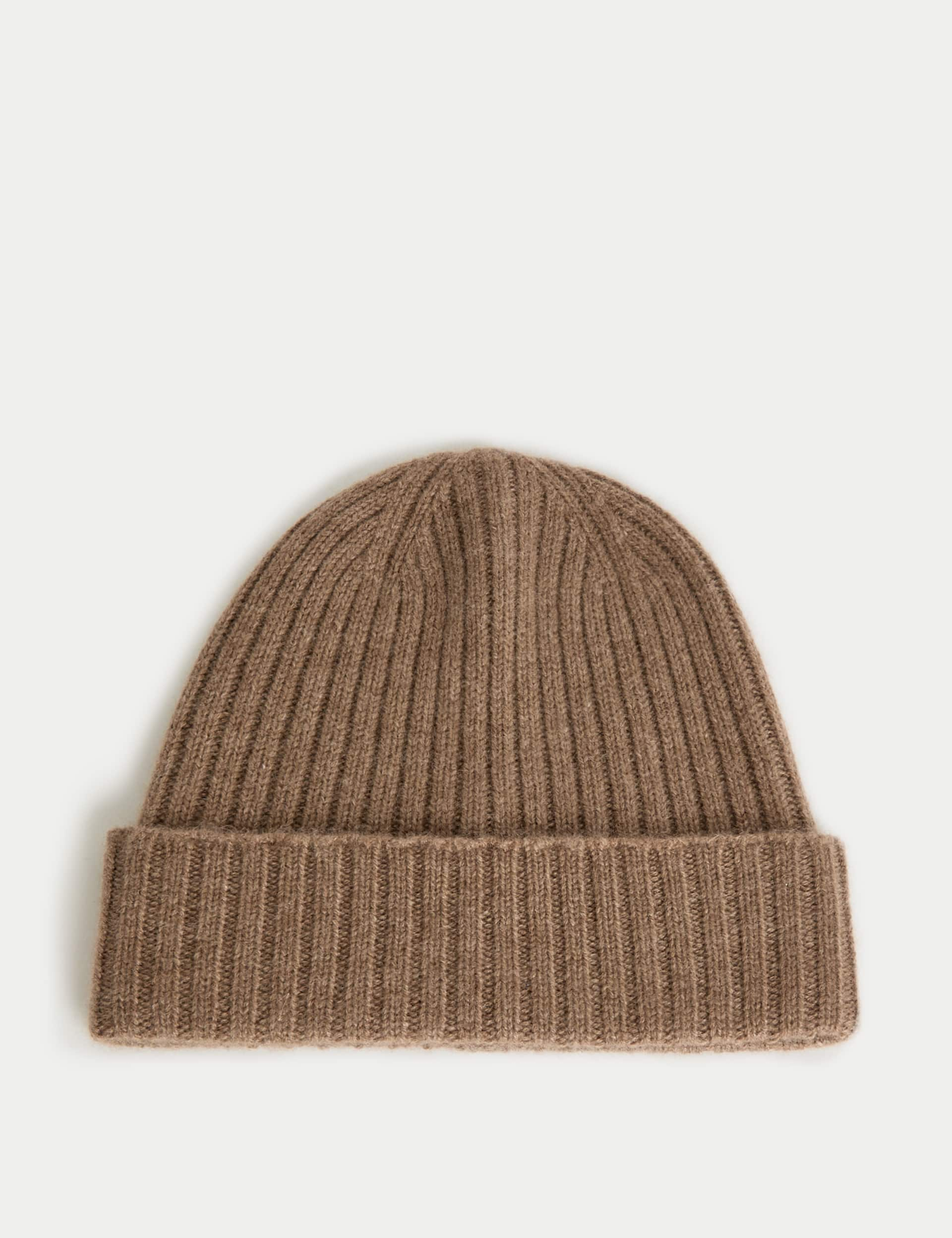 Autograph Men's Pure Cashmere Beanie Hat - Camel, Camel