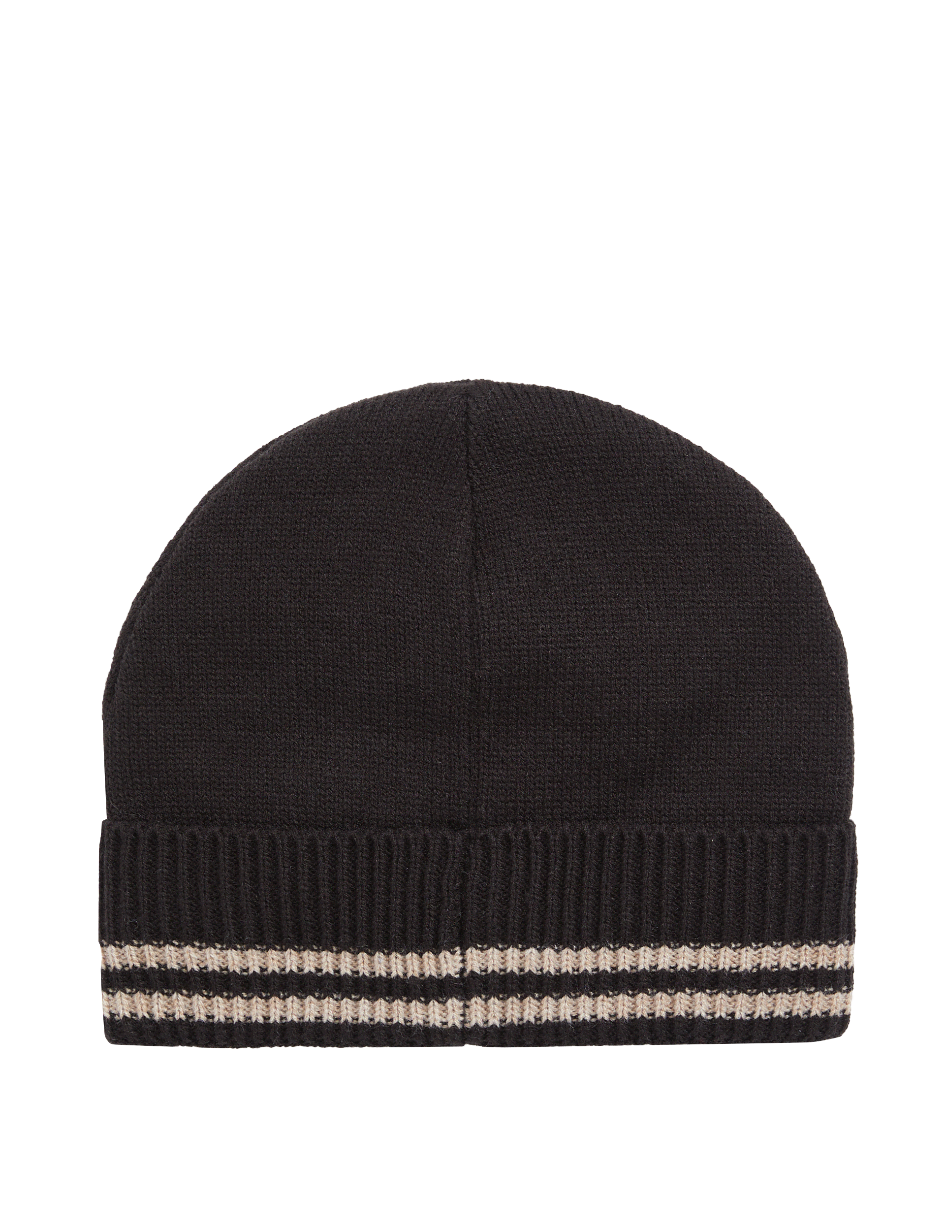 M&S Collection Men's Textured Beanie Hat with Thermowarmth - L-XL - Black Mix, Charcoal Mix,Black M