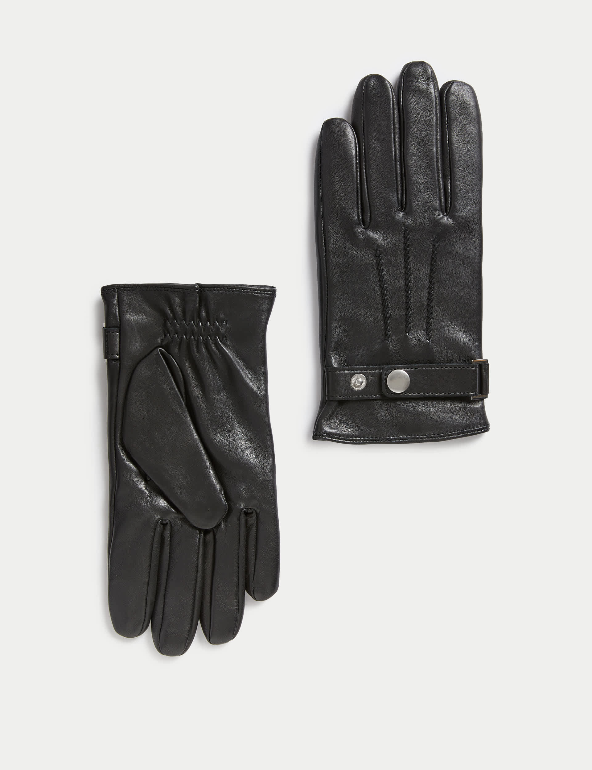 Autograph Men's Leather Gloves - Black, Black,Tan