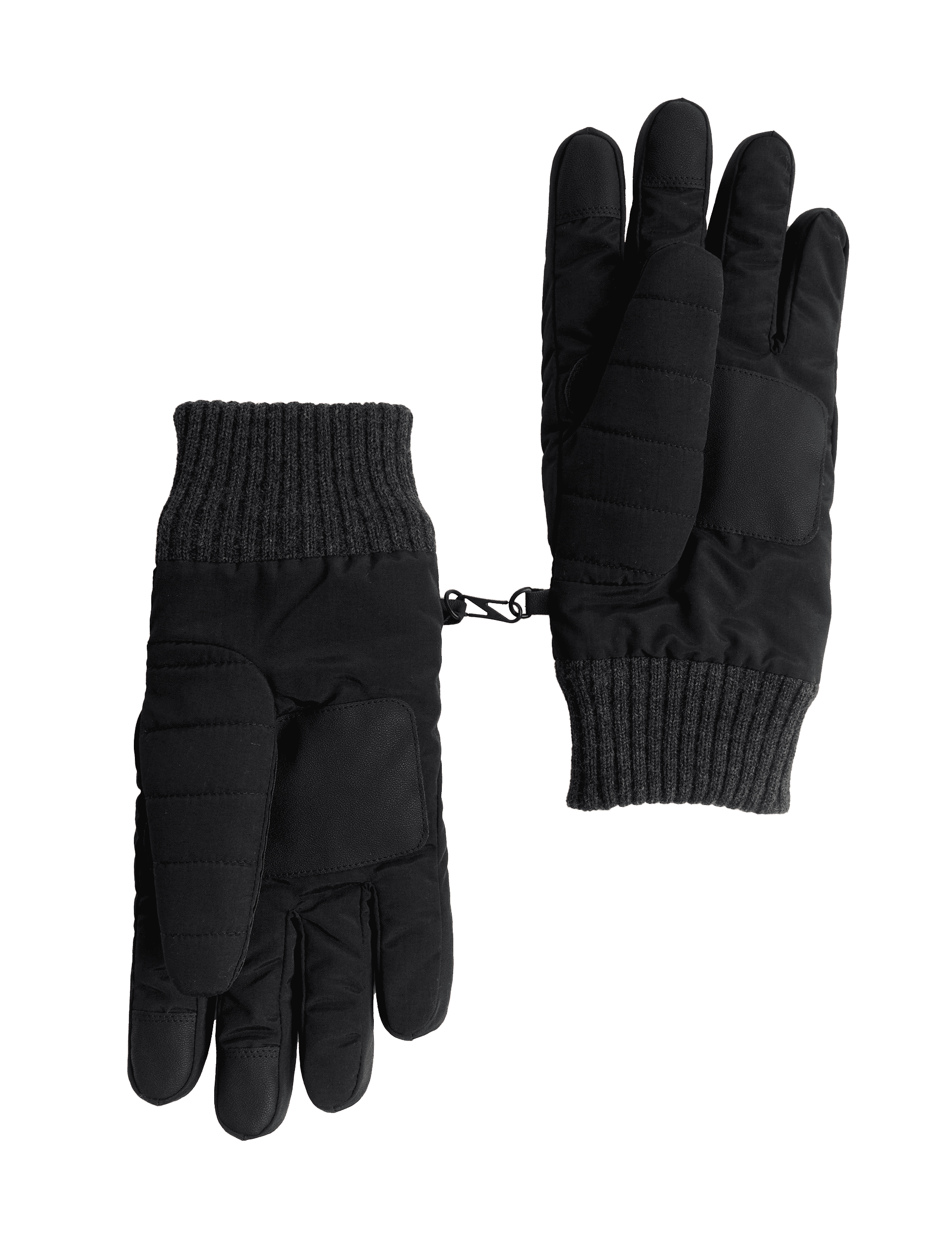 M&S Collection Men's Gloves with Stormwear - S-M - Black, Black,Green,Navy