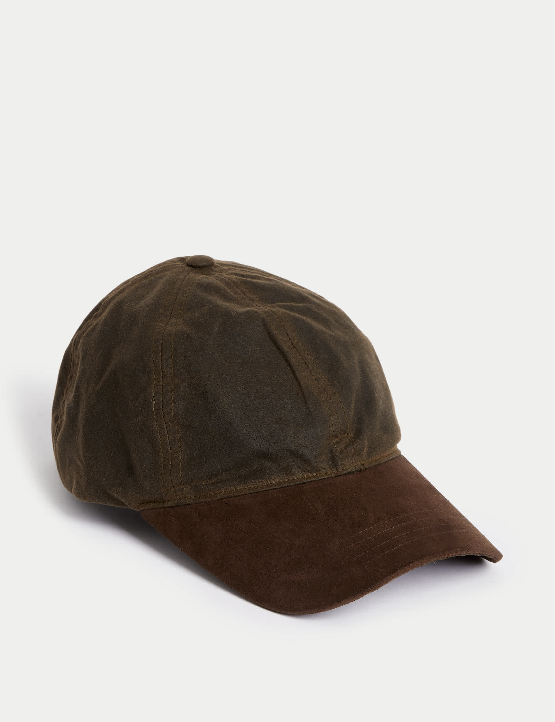 M&S Men's Pure Cotton Baseball Cap - Khaki Mix, Khaki Mix