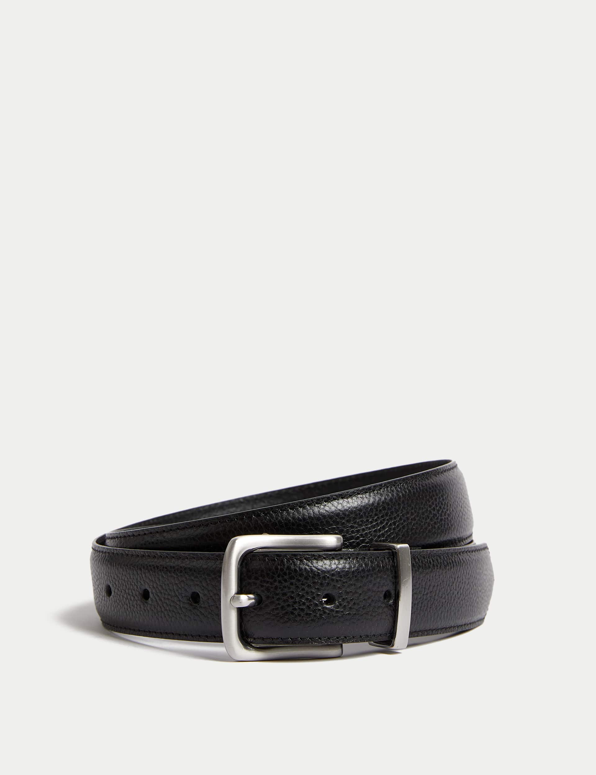 Autograph Men's Leather Textured Belt