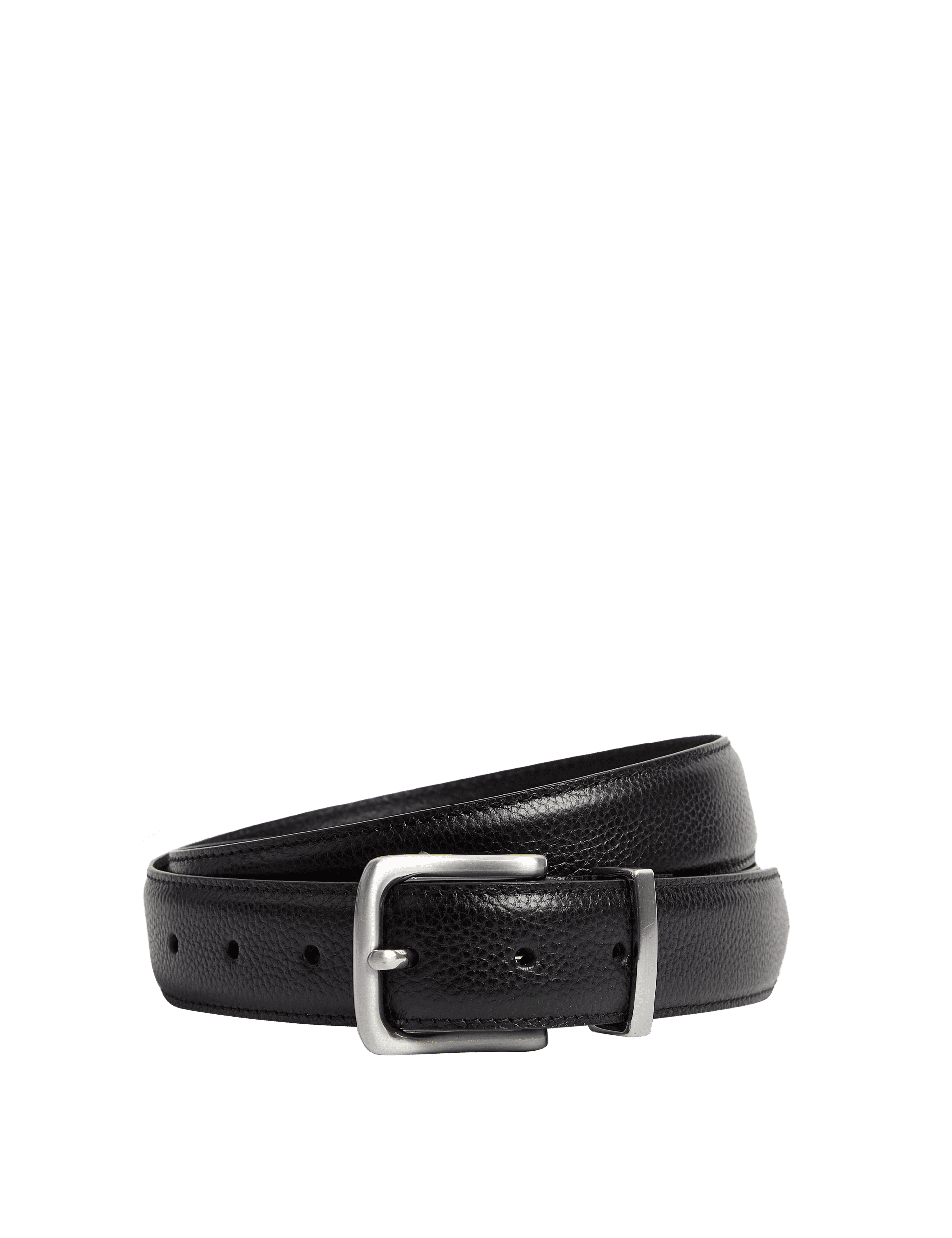 Autograph Men's Leather Textured Belt - 42-44 - Black, Brown,Black