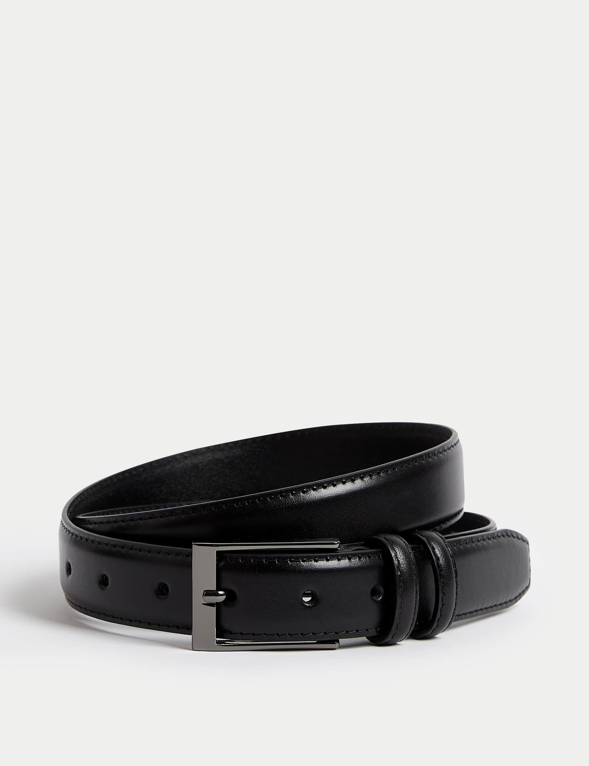 M&S Men's Leather Smart Belt