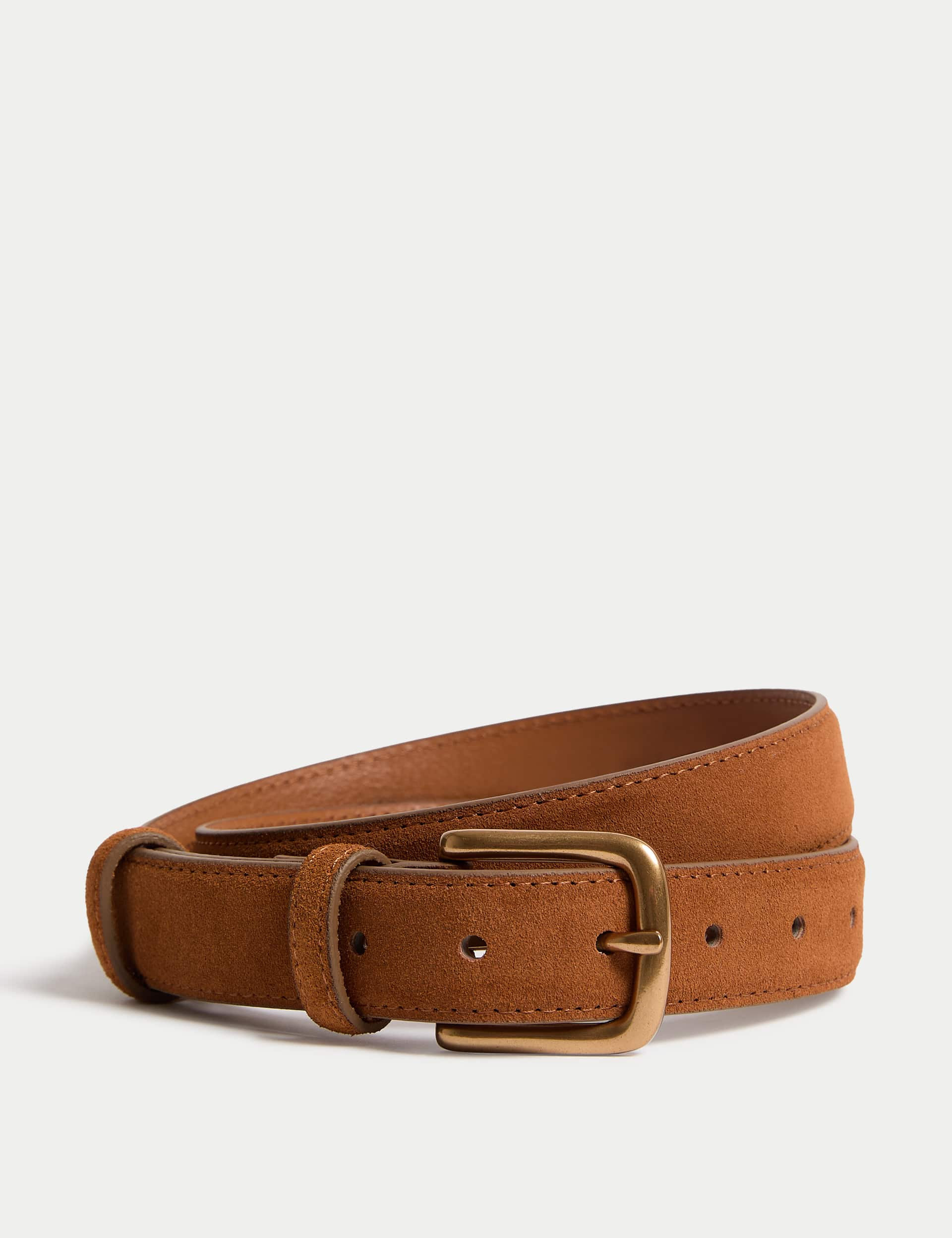 Autograph Men's Suede Belt - 34-36 - Tan, Tan,Navy,Grey