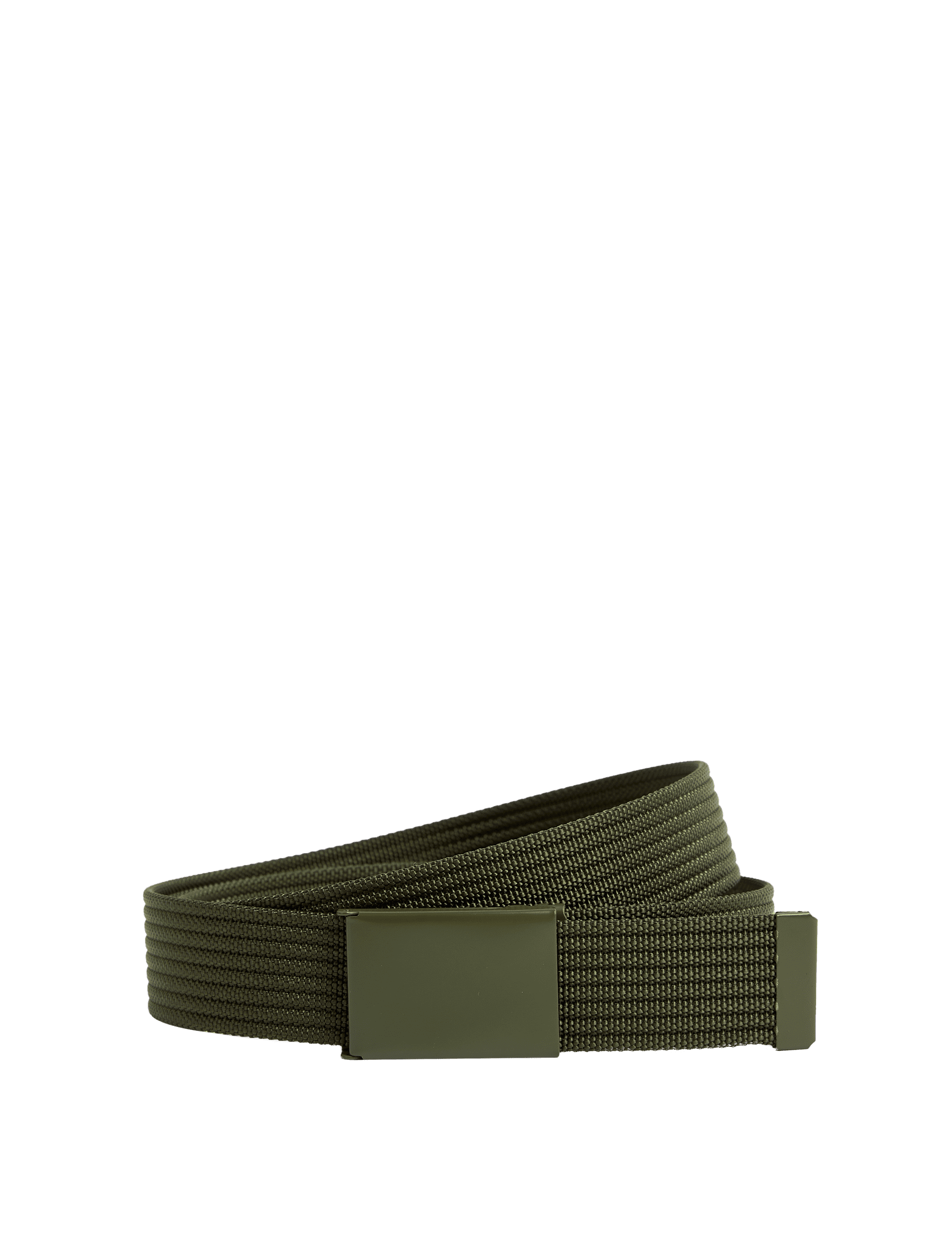 M&S Collection Men's Textured Clip Belt - 34-36 - Khaki, Khaki,Navy