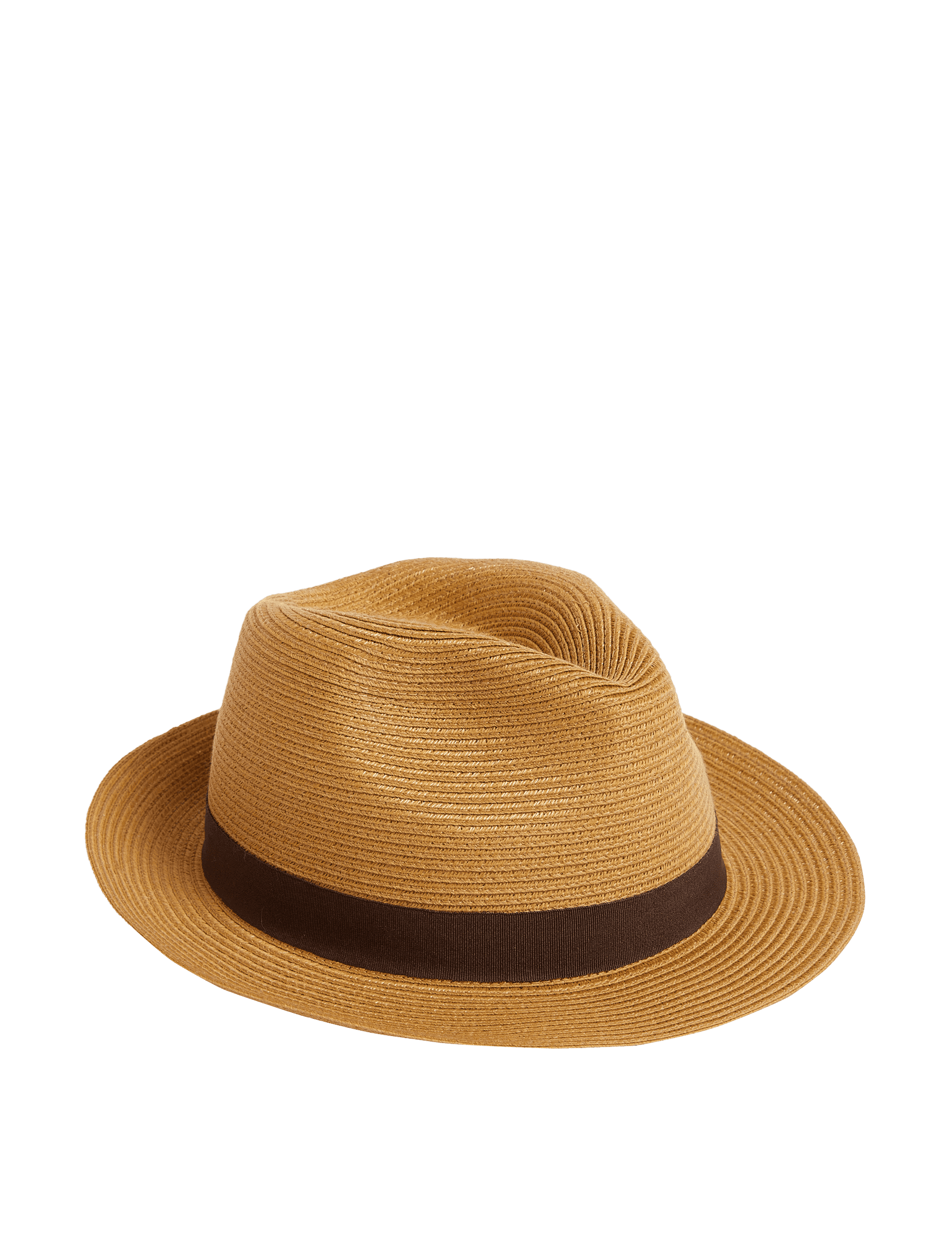 M&S Collection Men's Packable Trilby - S-M - Sand, Sand,Natural